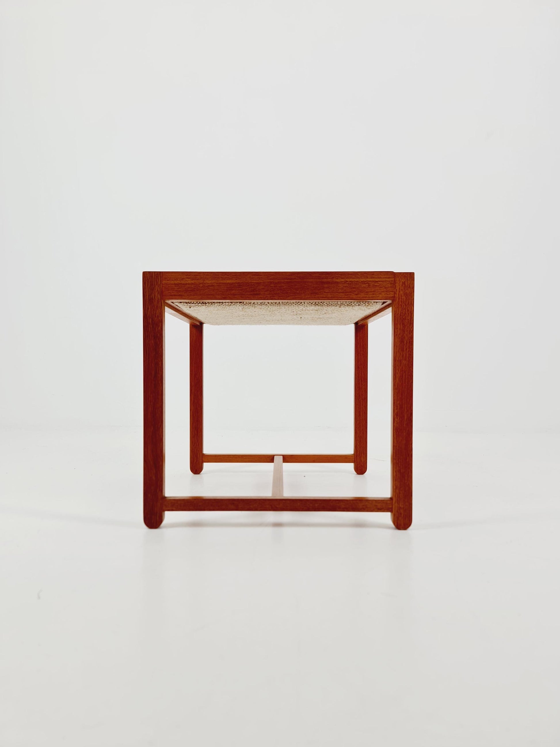 Danish Teak solid Ottoman / side table By Erik buch for O.D Möbler 1960s