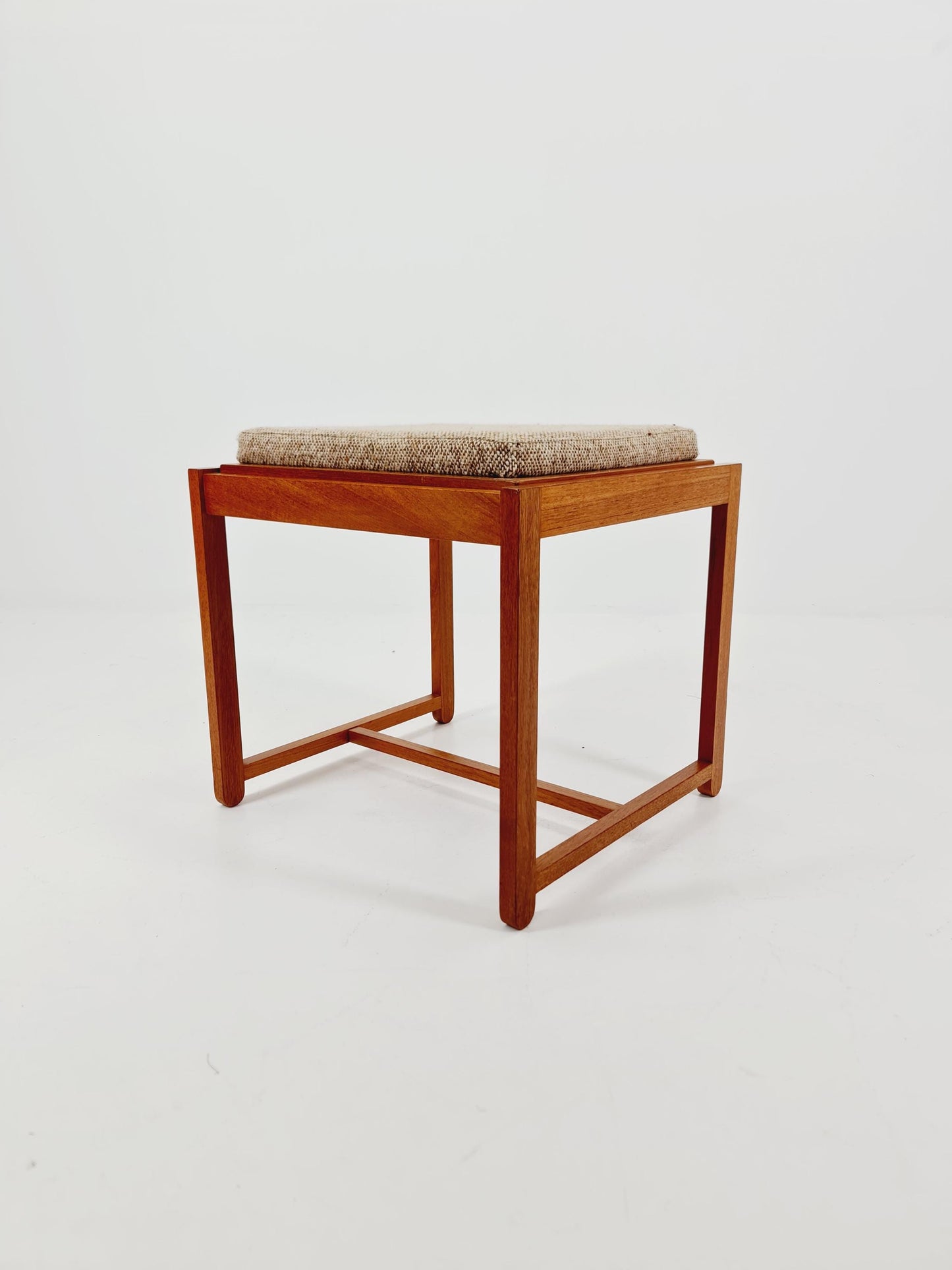 Danish Teak solid Ottoman / side table By Erik buch for O.D Möbler 1960s
