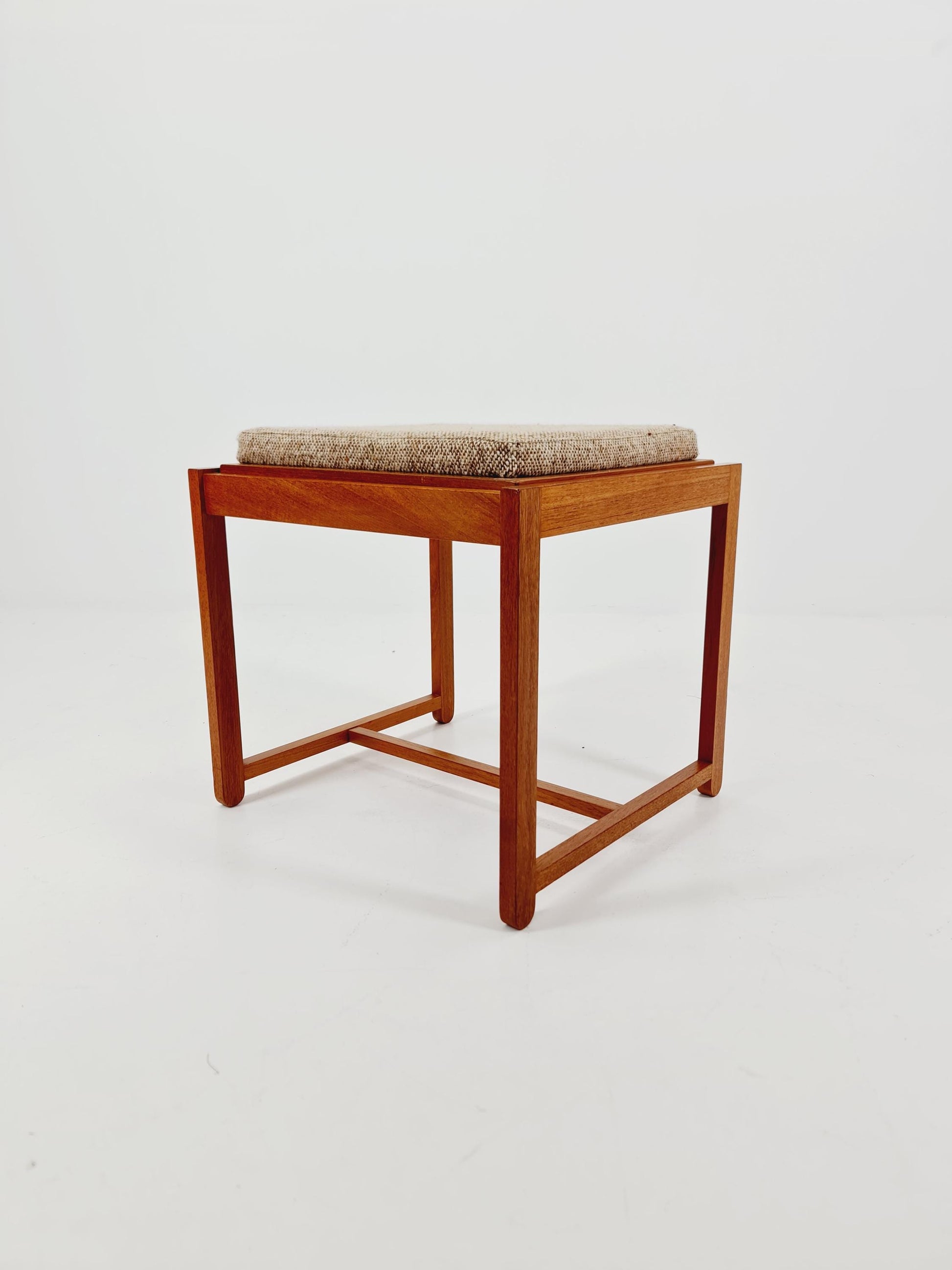 Danish Teak solid Ottoman / side table By Erik buch for O.D Möbler 1960s