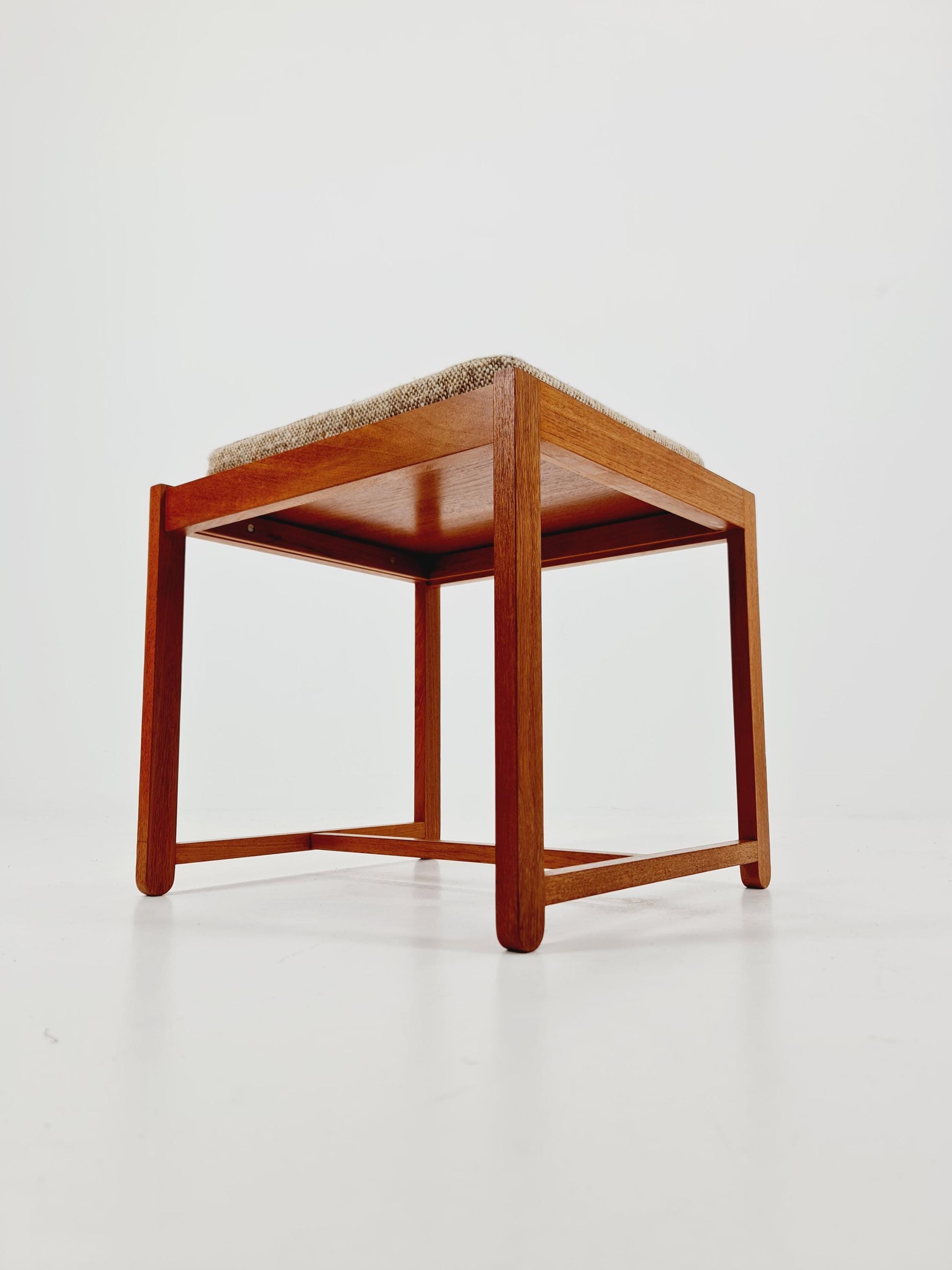 Danish Teak solid Ottoman / side table By Erik buch for O.D Möbler 1960s