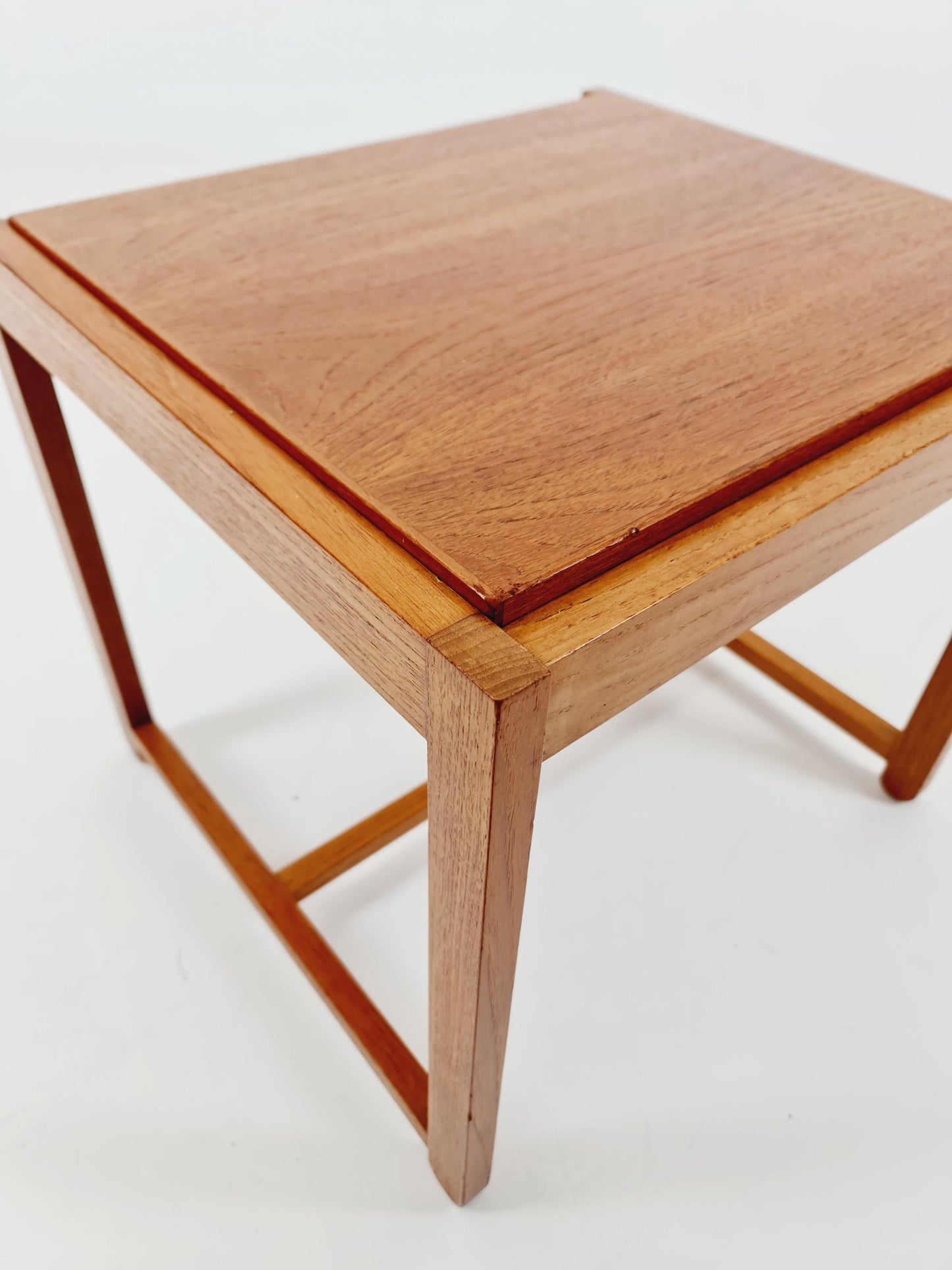 Danish Teak solid Ottoman / side table By Erik buch for O.D Möbler 1960s