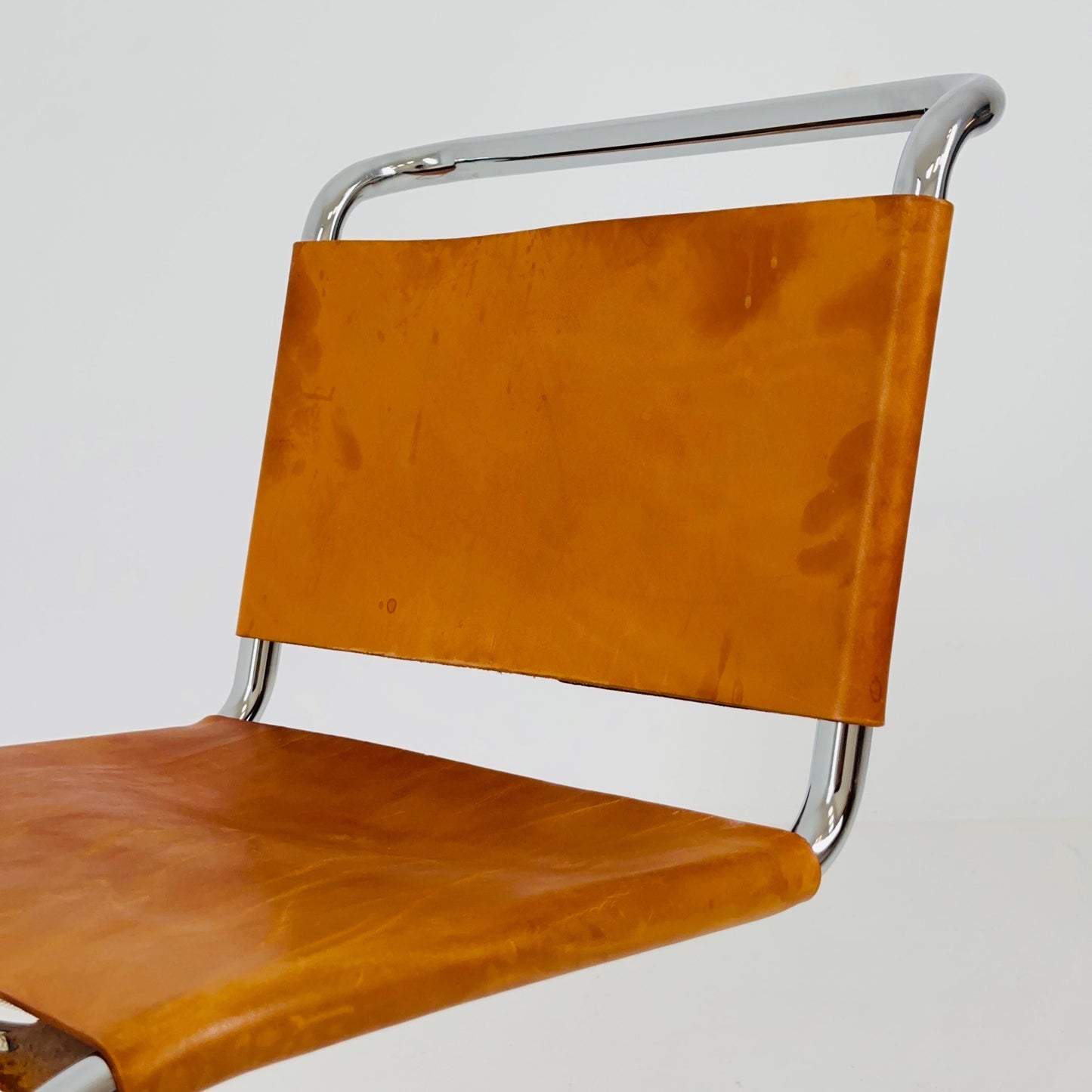 1 of 8 Bauhaus Mid-Century Modern Mies van der Rohe MR 10 Chair , 1980s Italy