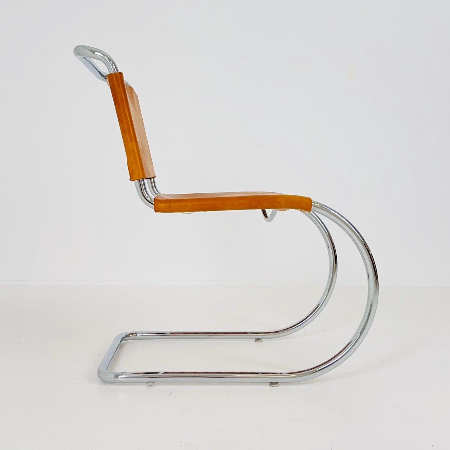 1 of 8 Bauhaus Mid-Century Modern Mies van der Rohe MR 10 Chair , 1980s Italy