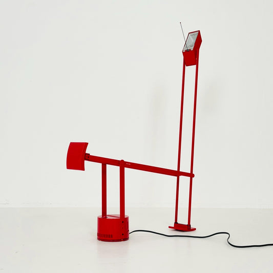 Mid century Red Italian Tizio Table Lamp by Richard Sapper for Artemide – 1970s Italy