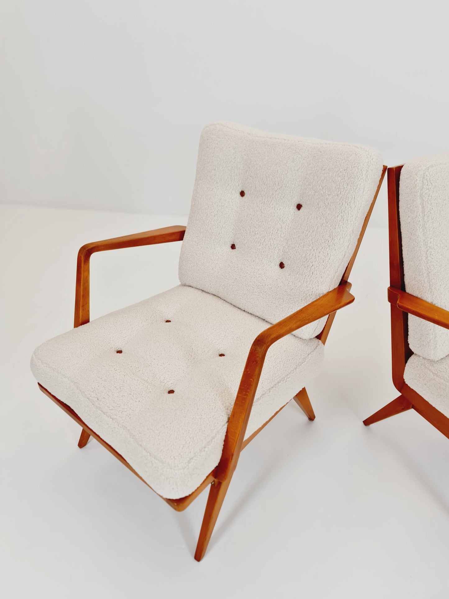 Midcentury easy chairs by Walter Knoll for Knoll Antimott , Germany, 1960s, Set of 2