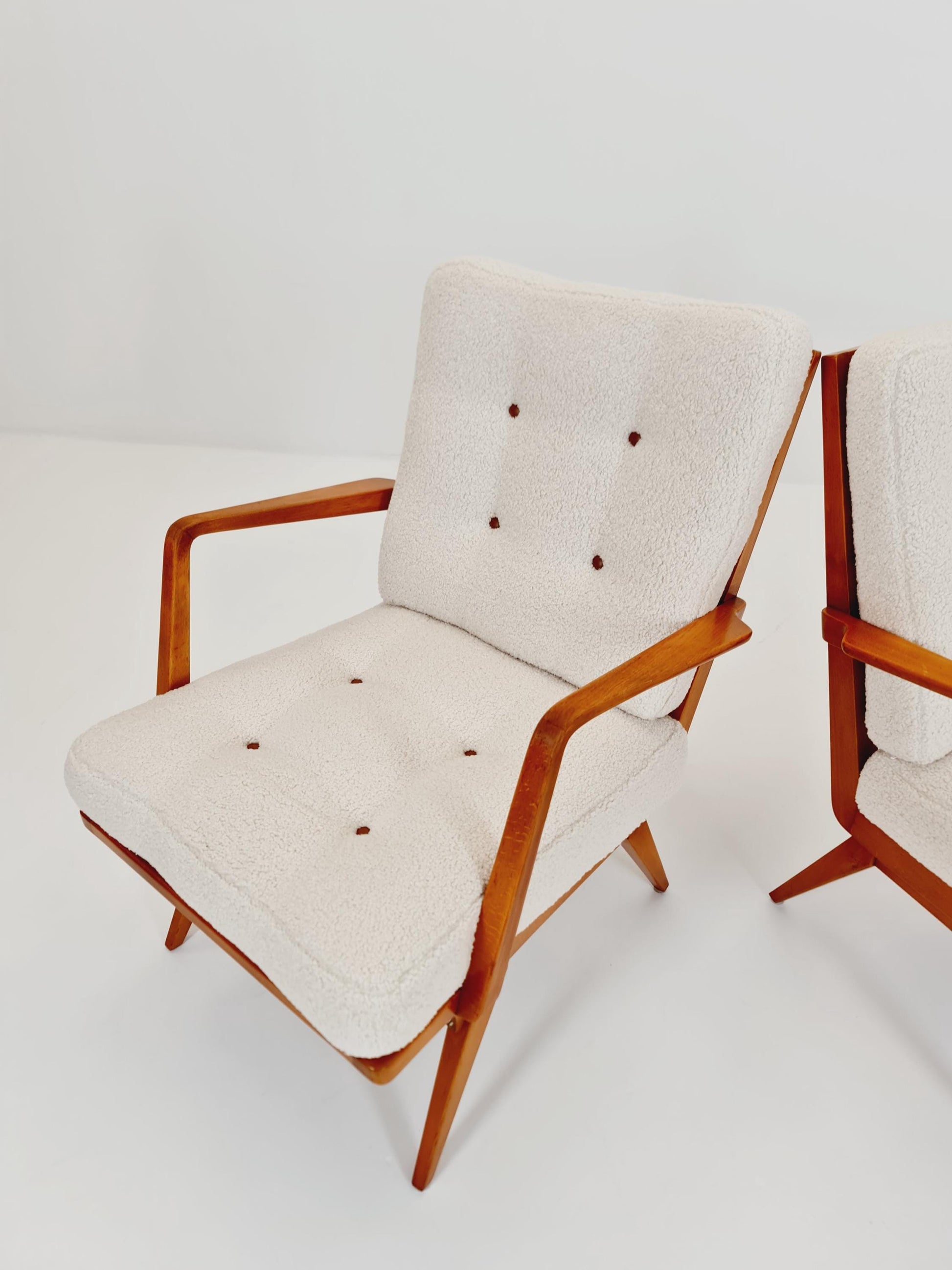 Midcentury easy chairs by Walter Knoll for Knoll Antimott , Germany, 1960s, Set of 2