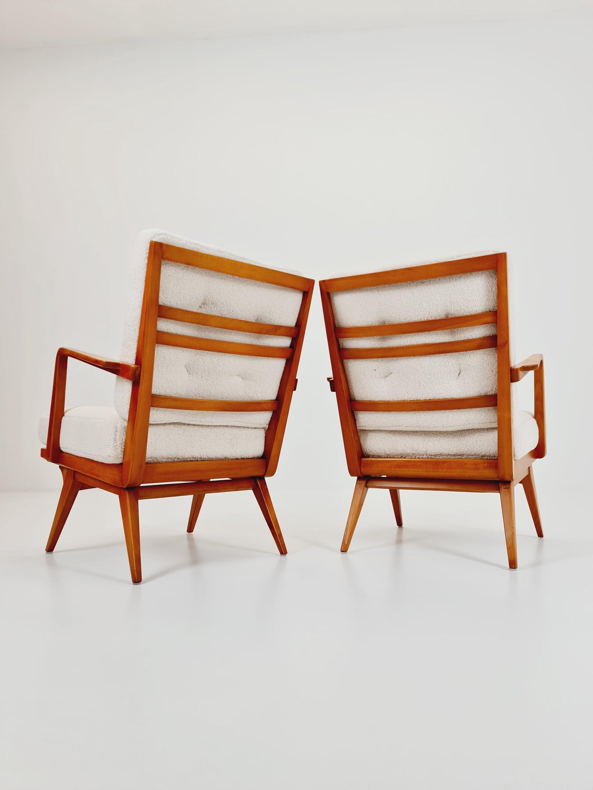 Midcentury easy chairs by Walter Knoll for Knoll Antimott , Germany, 1960s, Set of 2