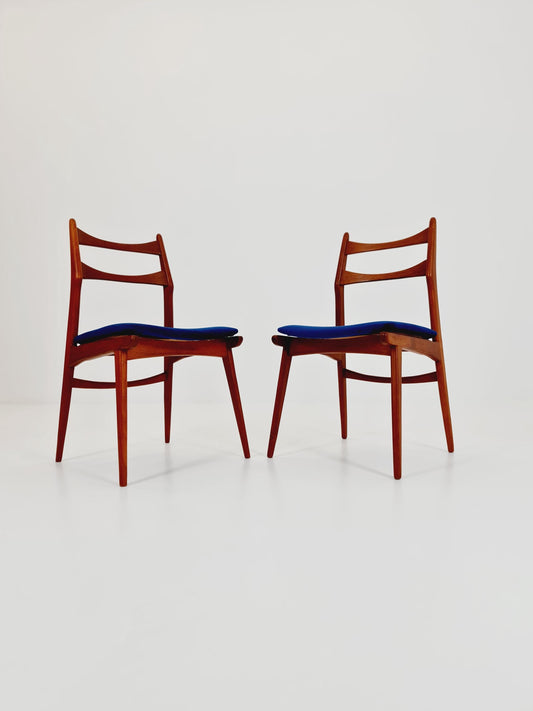 Vintage Teak Dining Chairs from Habeo Germany, 1960s, Set of 2