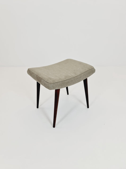Mid century modern German ottoman/footstool make up stool from the 50s