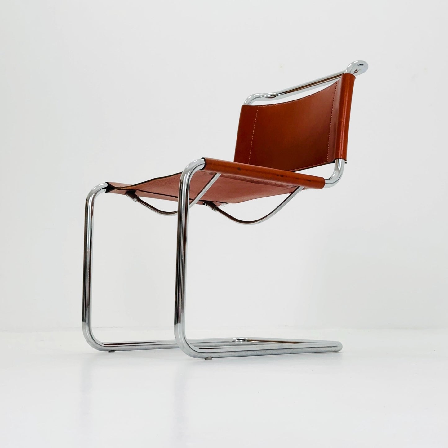 1 of 4 Mid-Century S33 Chair by Mart Stam for Fasem, 1980s Italy