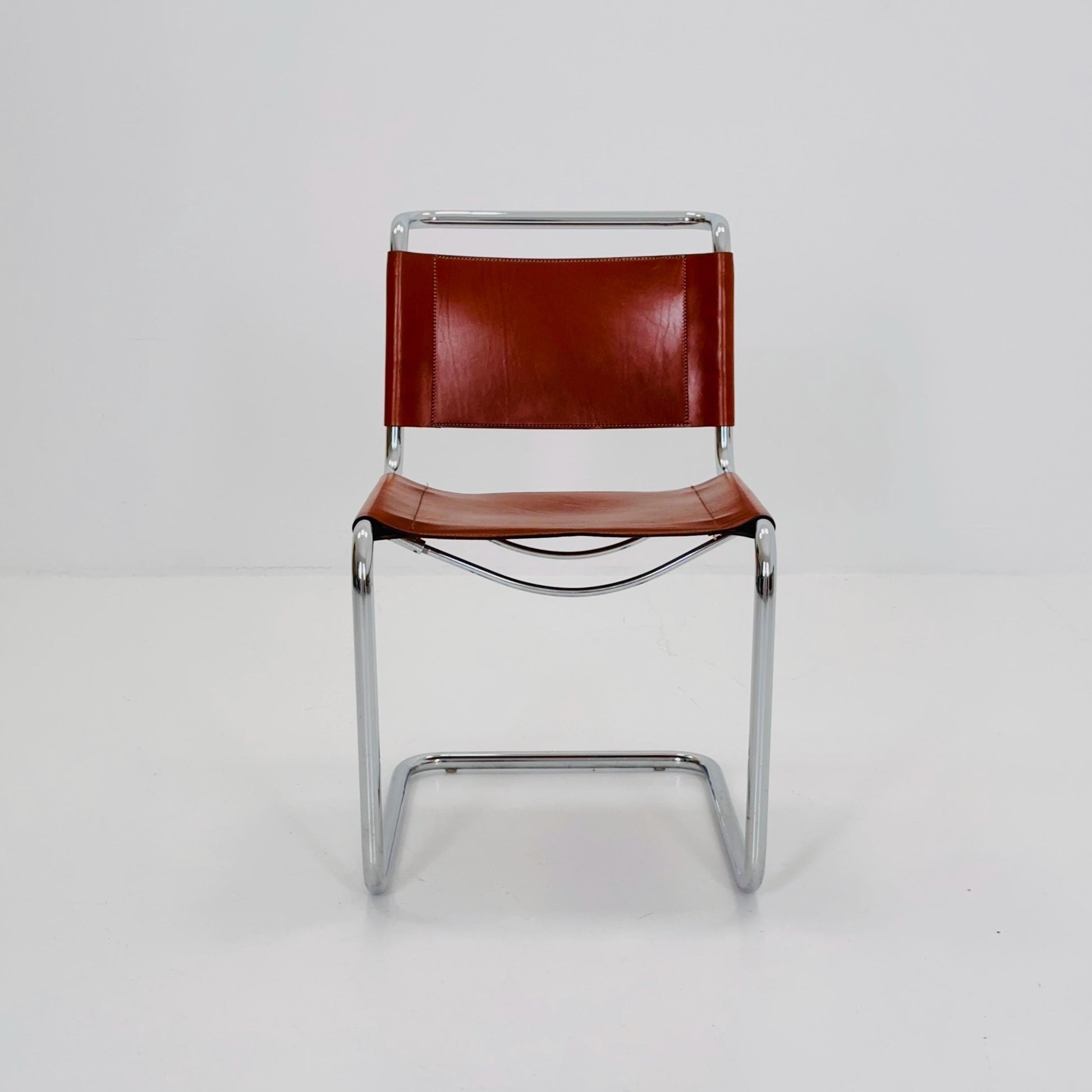 1 of 4 Mid-Century S33 Chair by Mart Stam for Fasem, 1980s Italy