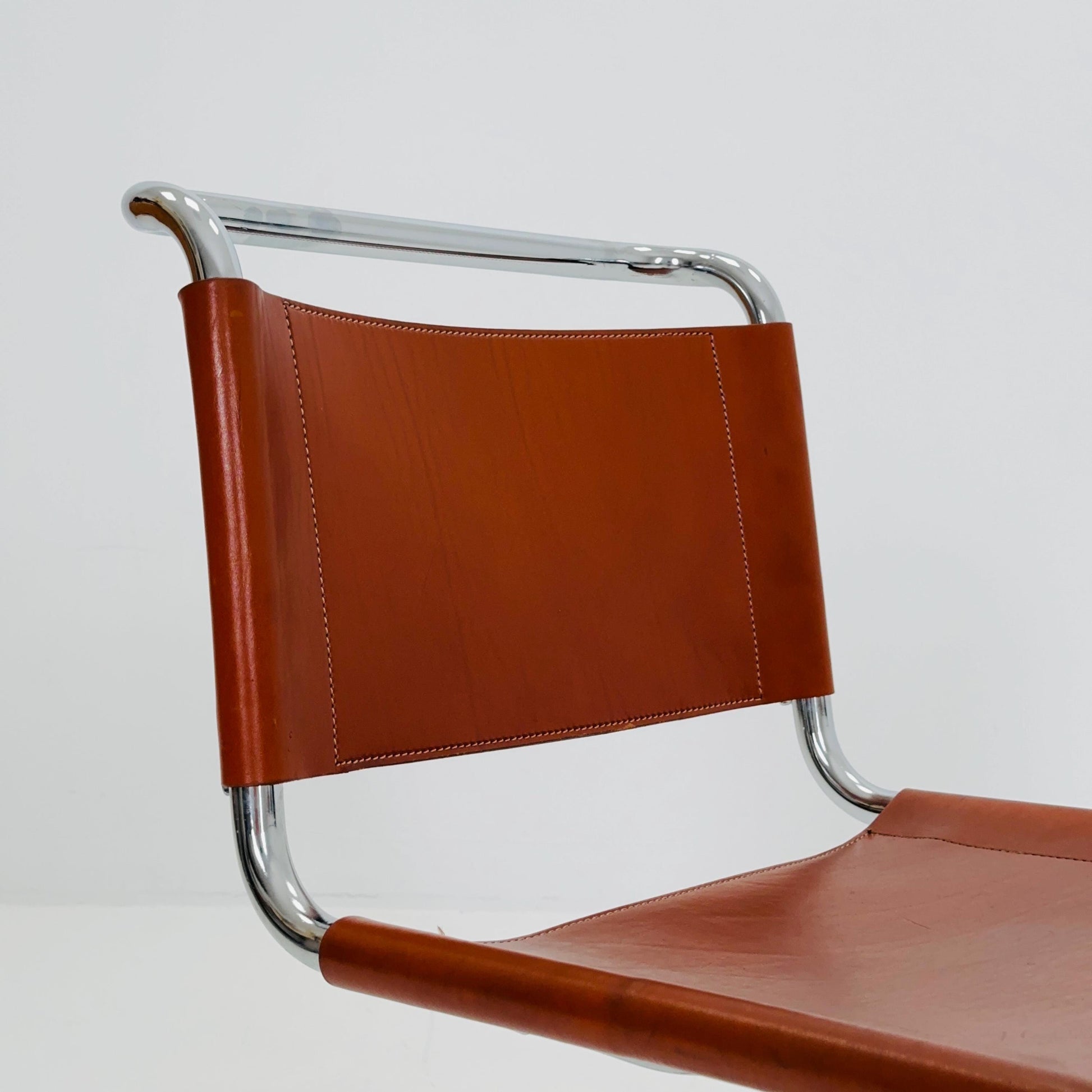 1 of 4 Mid-Century S33 Chair by Mart Stam for Fasem, 1980s Italy