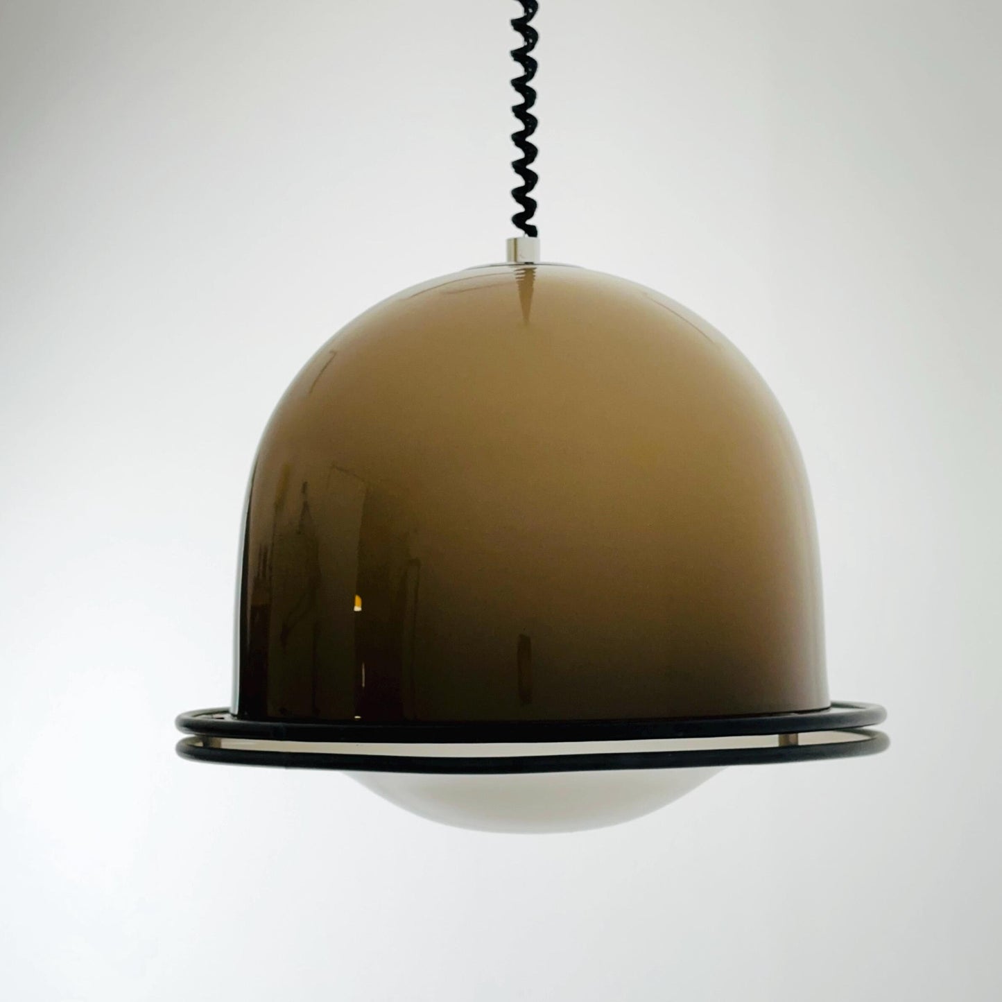 Rare Mid century Harvey Guzzini Pendant Lamp, 1970s Italy
