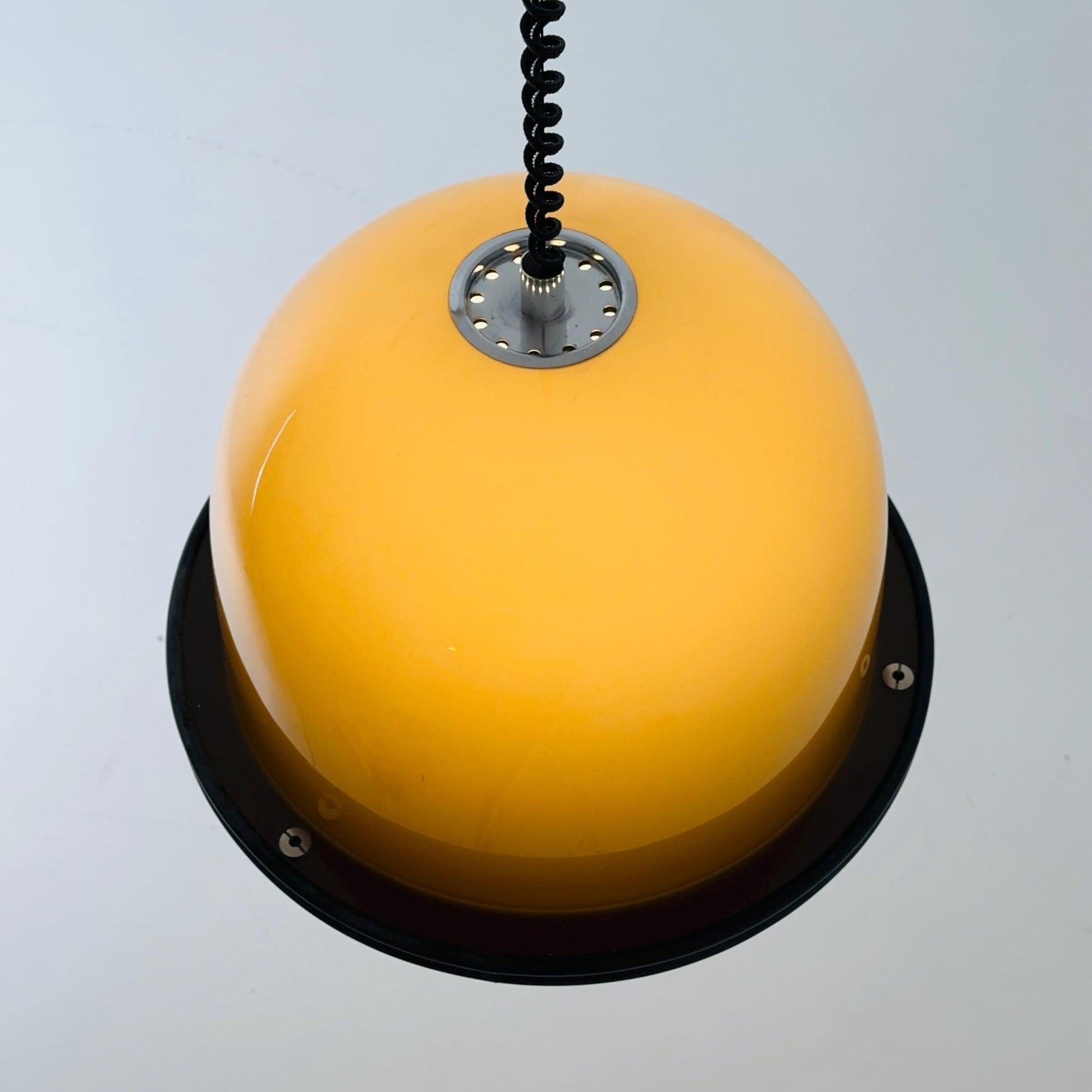 Rare Mid century Harvey Guzzini Pendant Lamp, 1970s Italy