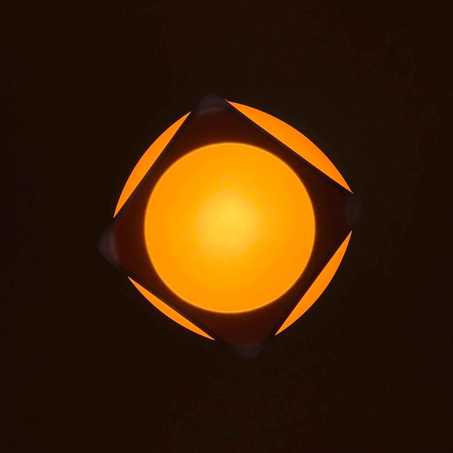 Cubic Space Age Pendant Lamp by Lars Schöler for Hoyrup, Denmark, 1970s