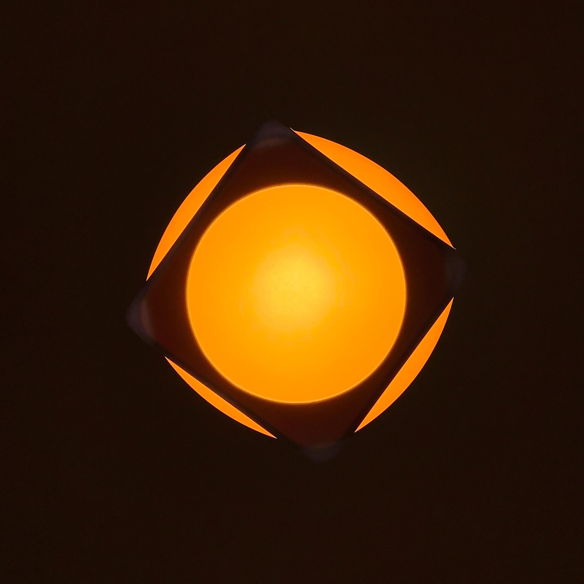 Cubic Space Age Pendant Lamp by Lars Schöler for Hoyrup, Denmark, 1970s