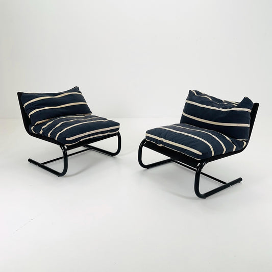 1 of 2 Space Age Stuns Lounge Chairs by Jan Dranger - Johan Huldt for Innovator, Sweden, 1970s