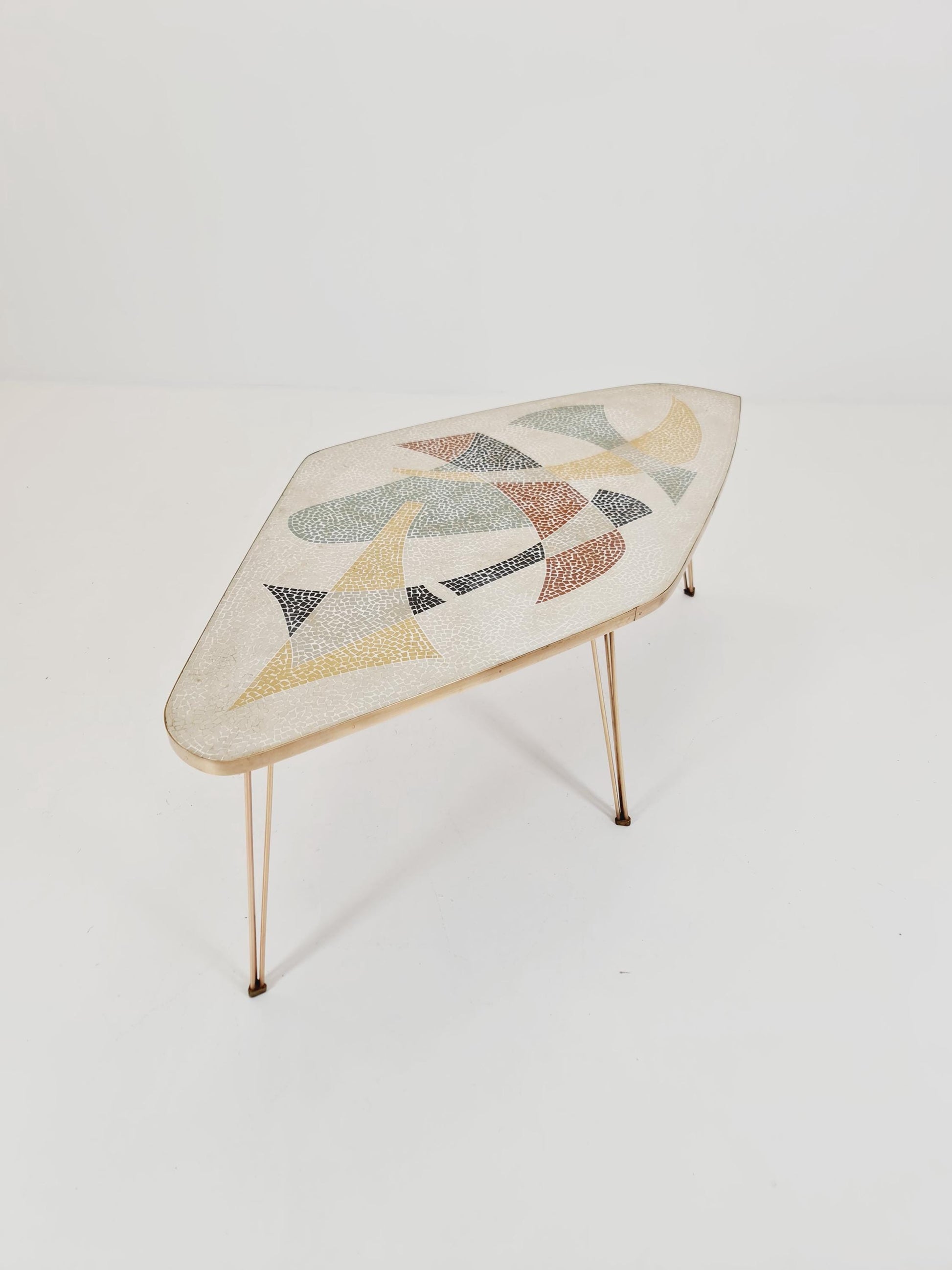Rare vintage mosaic coffee table from the 60s,