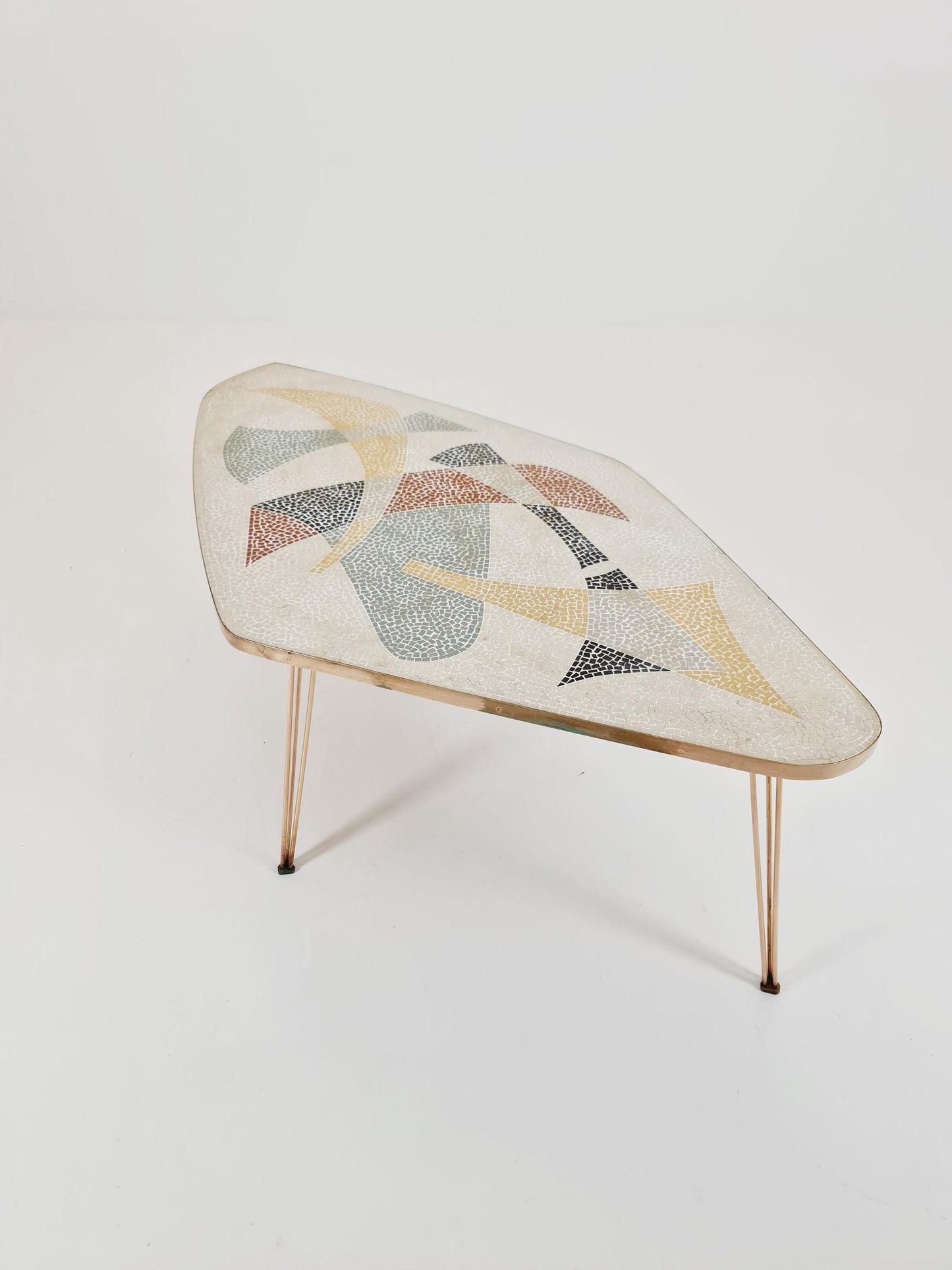Rare vintage mosaic coffee table from the 60s,