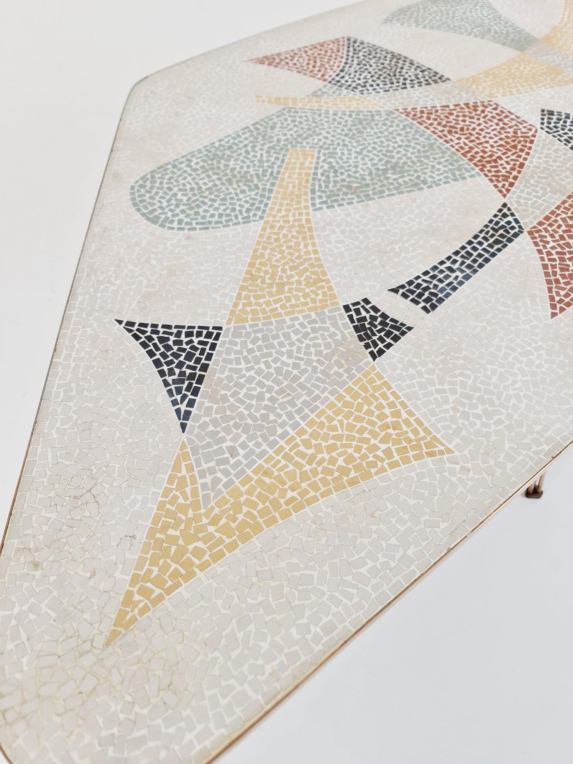 Rare vintage mosaic coffee table from the 60s,