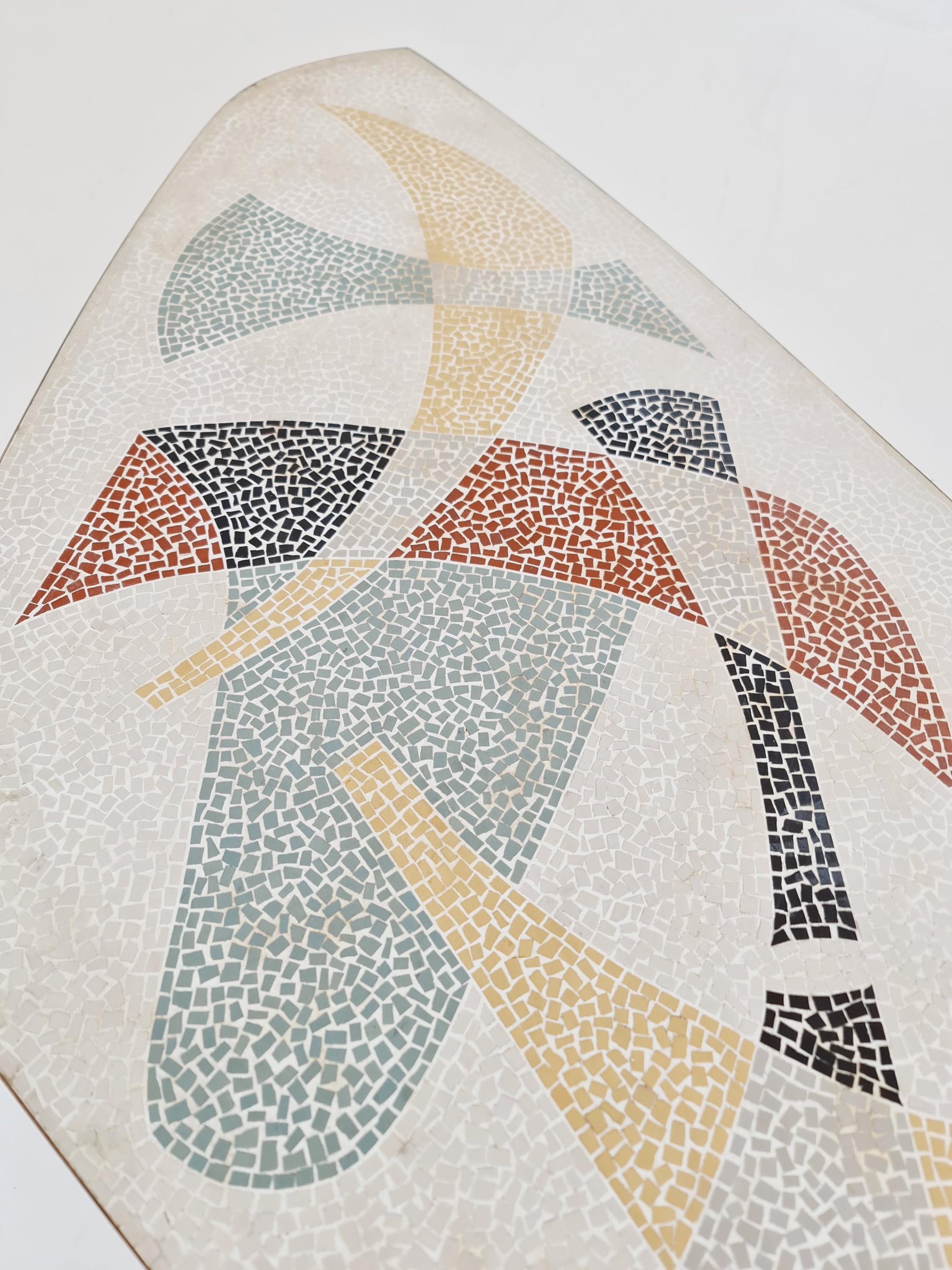 Rare vintage mosaic coffee table from the 60s,