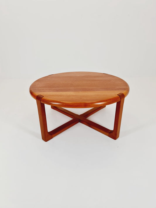 Danish Teak solid coffee table/ side table By Niels Bach for Randers Möbel, 1960s