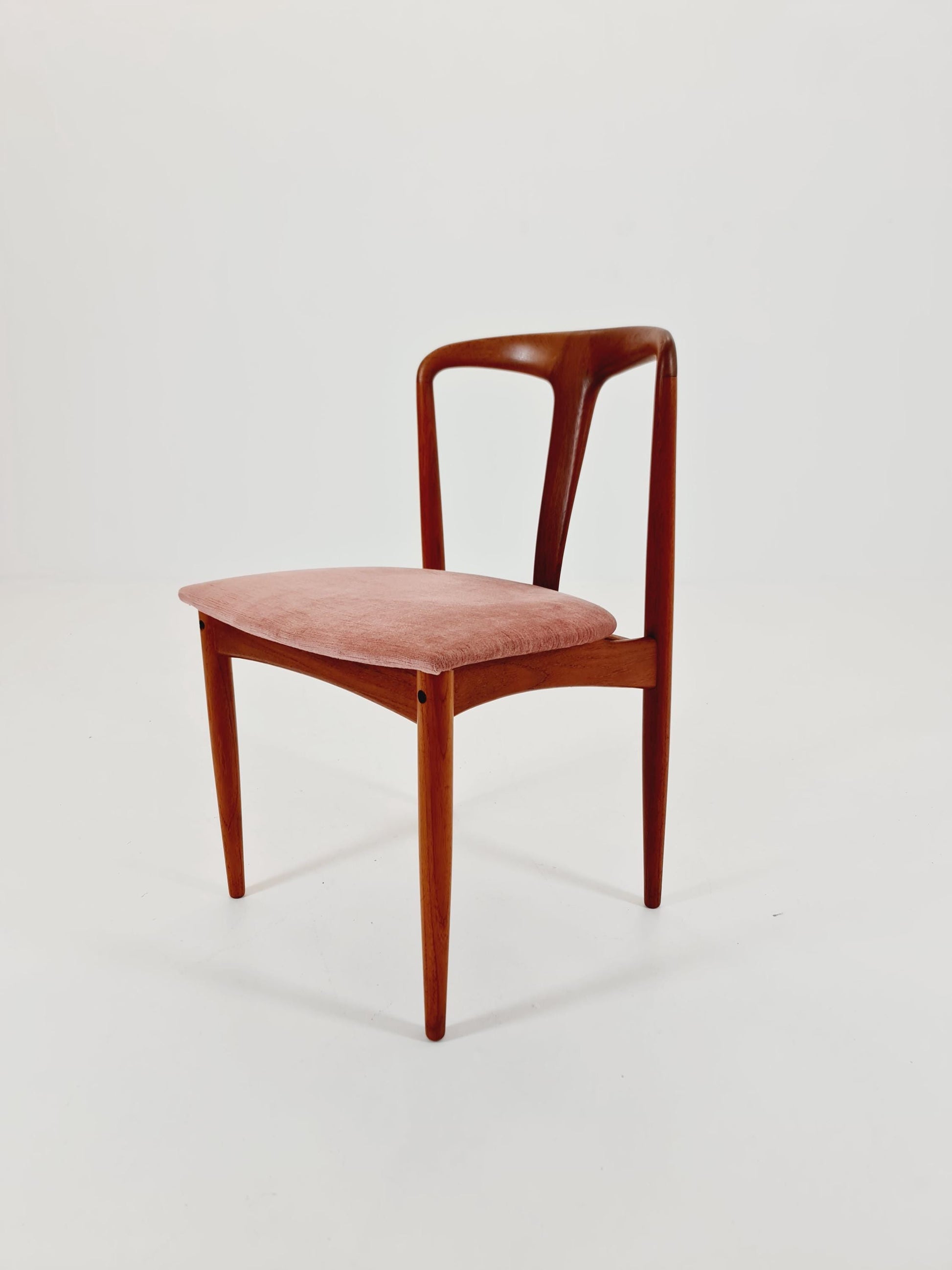 Vintage Danish teak dining chair by johannes Andersen for Uldum Mobelfabrik , 1960s,