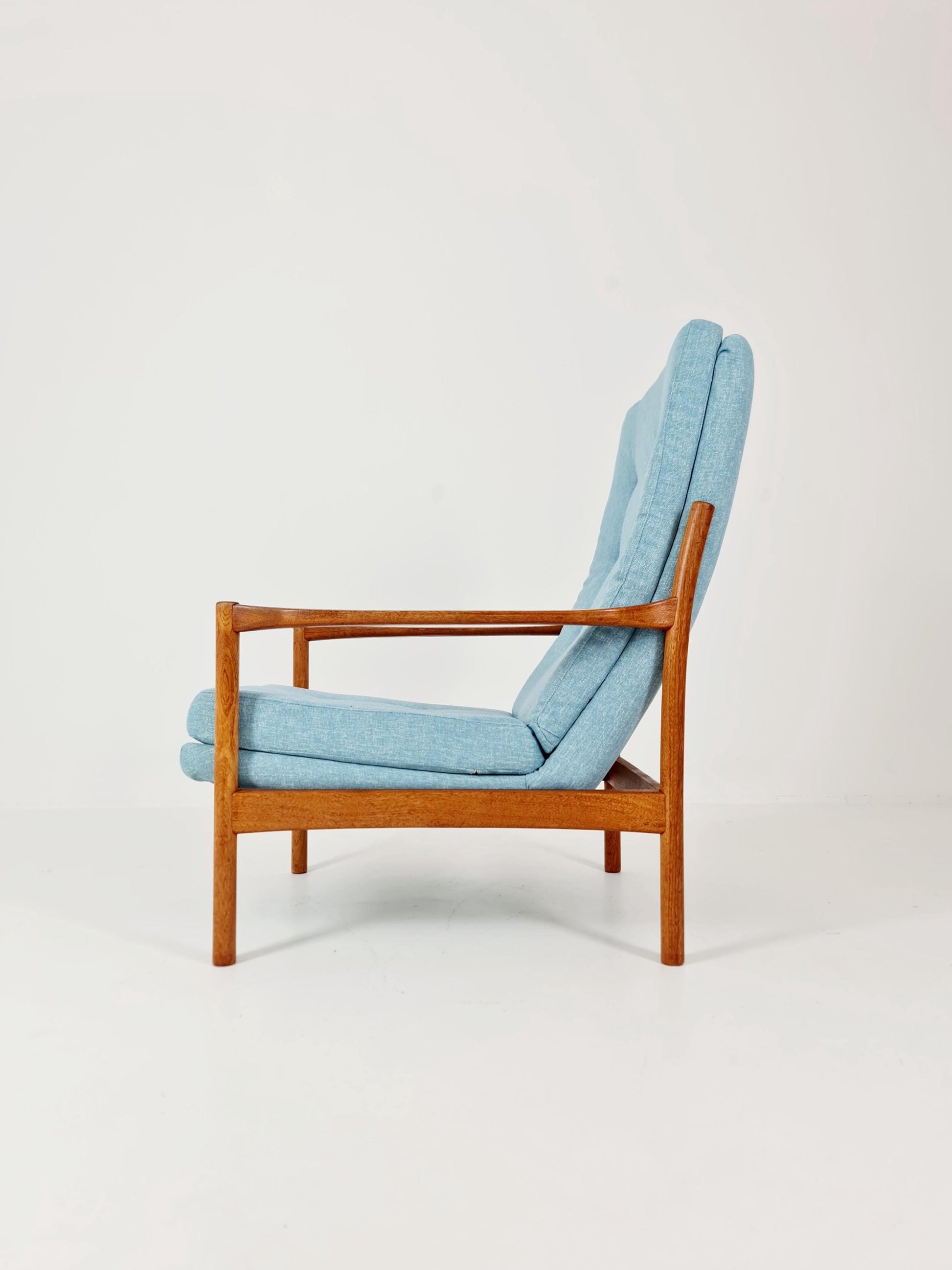 Mid Century Solid Teak lounge chair/ Easy chair , 1960s