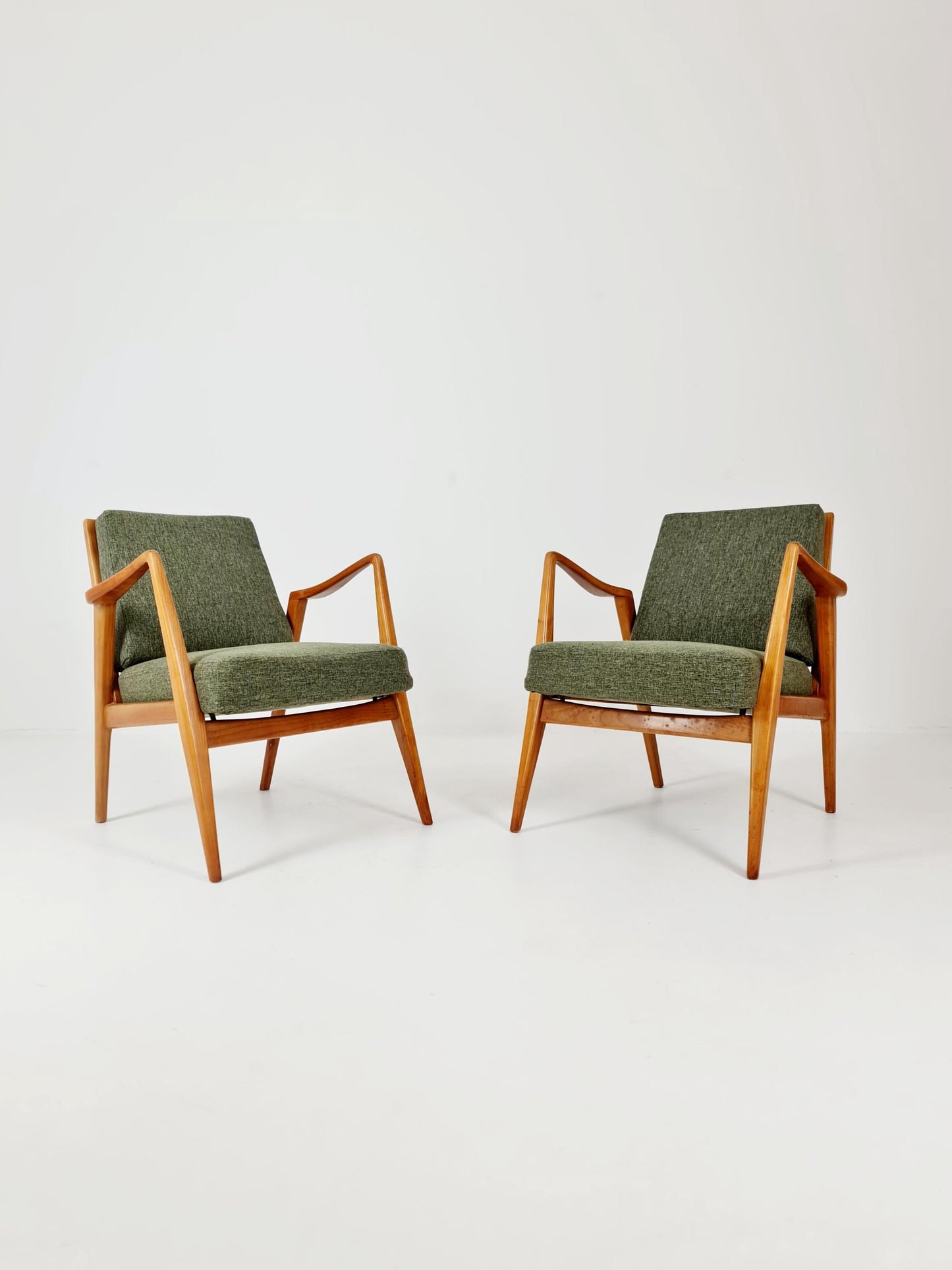 Midcentury easy chairs by Walter Knoll for Knoll Antimott , Germany, 1960s, Set of 2
