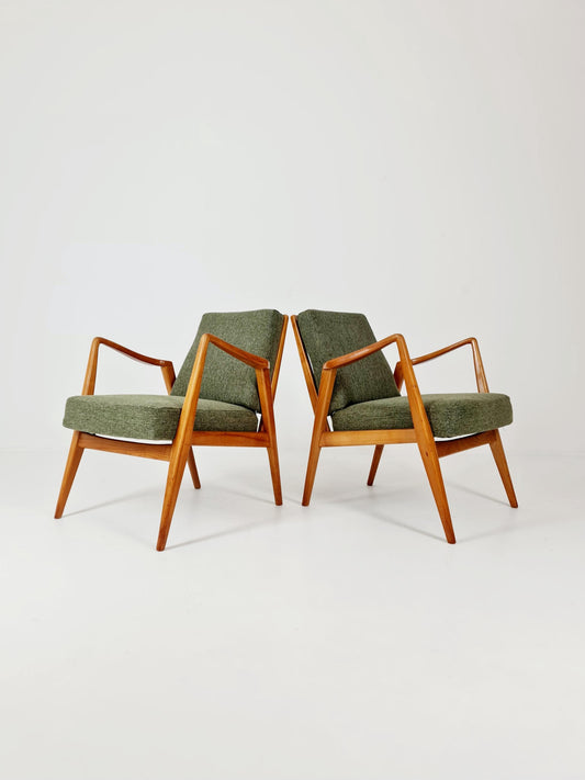 Midcentury easy chairs by Walter Knoll for Knoll Antimott , Germany, 1960s, Set of 2