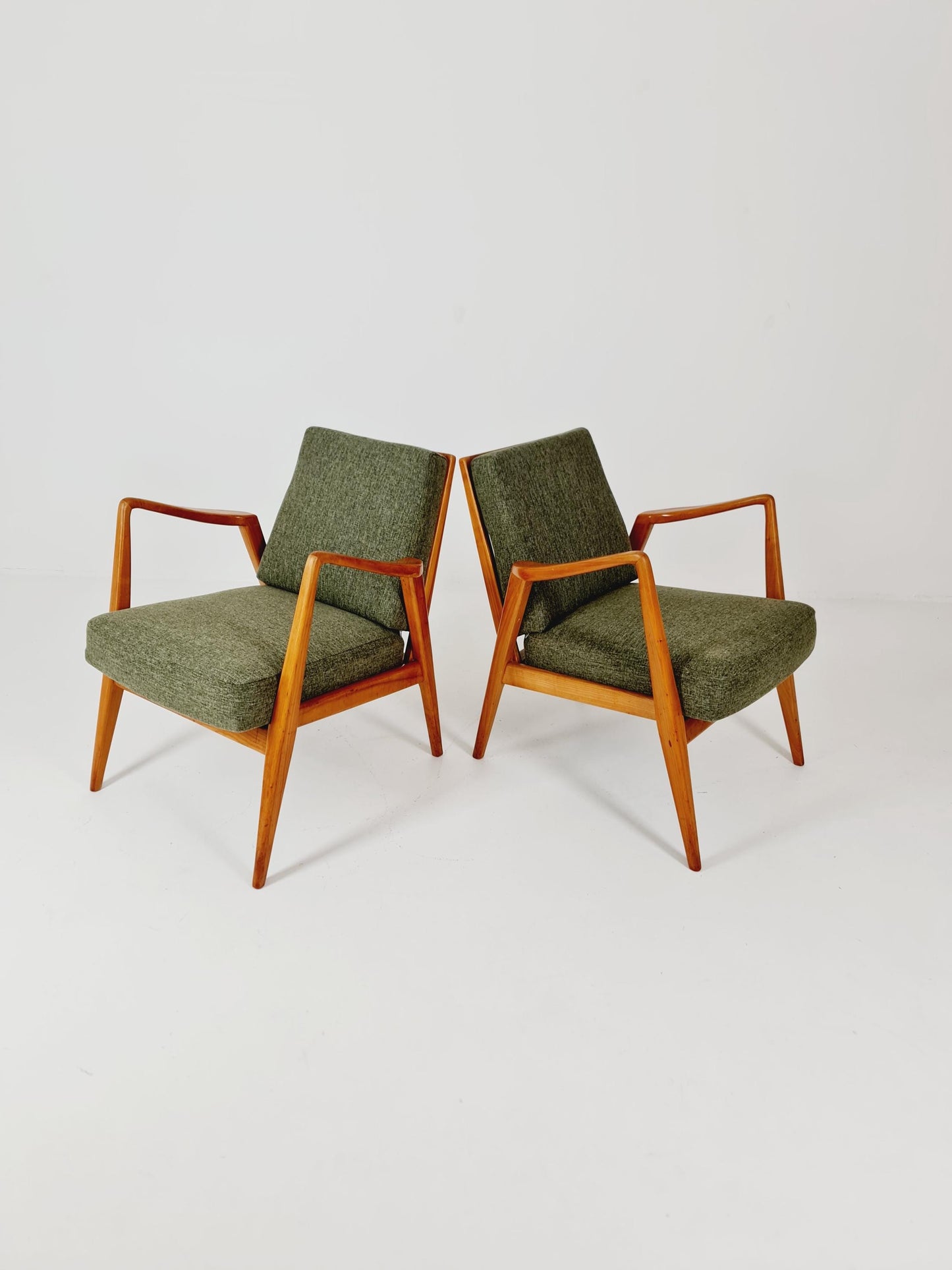 Midcentury easy chairs by Walter Knoll for Knoll Antimott , Germany, 1960s, Set of 2