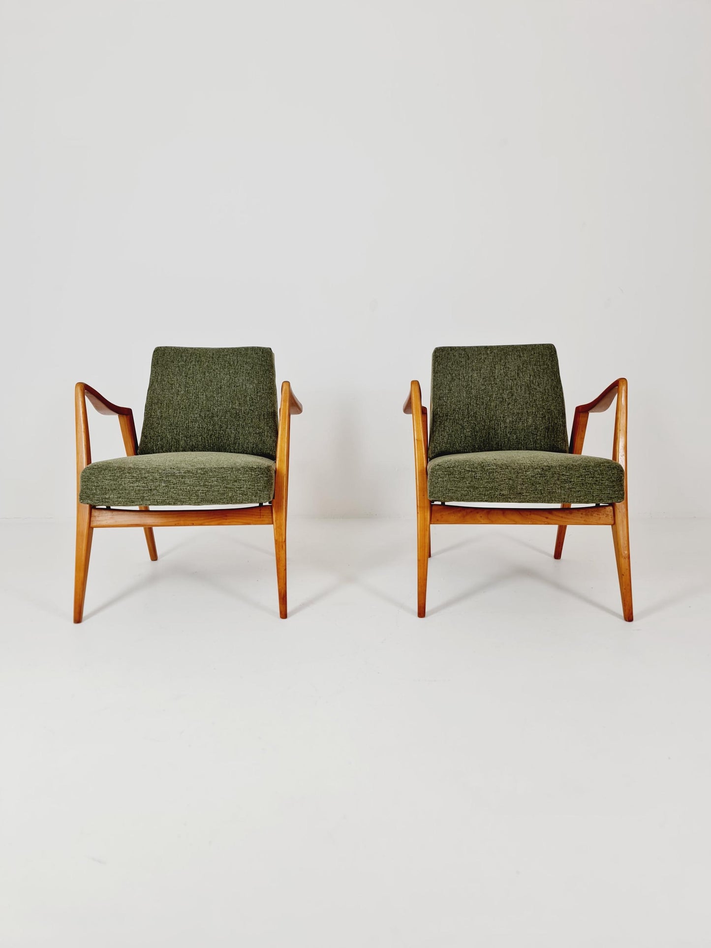 Midcentury easy chairs by Walter Knoll for Knoll Antimott , Germany, 1960s, Set of 2