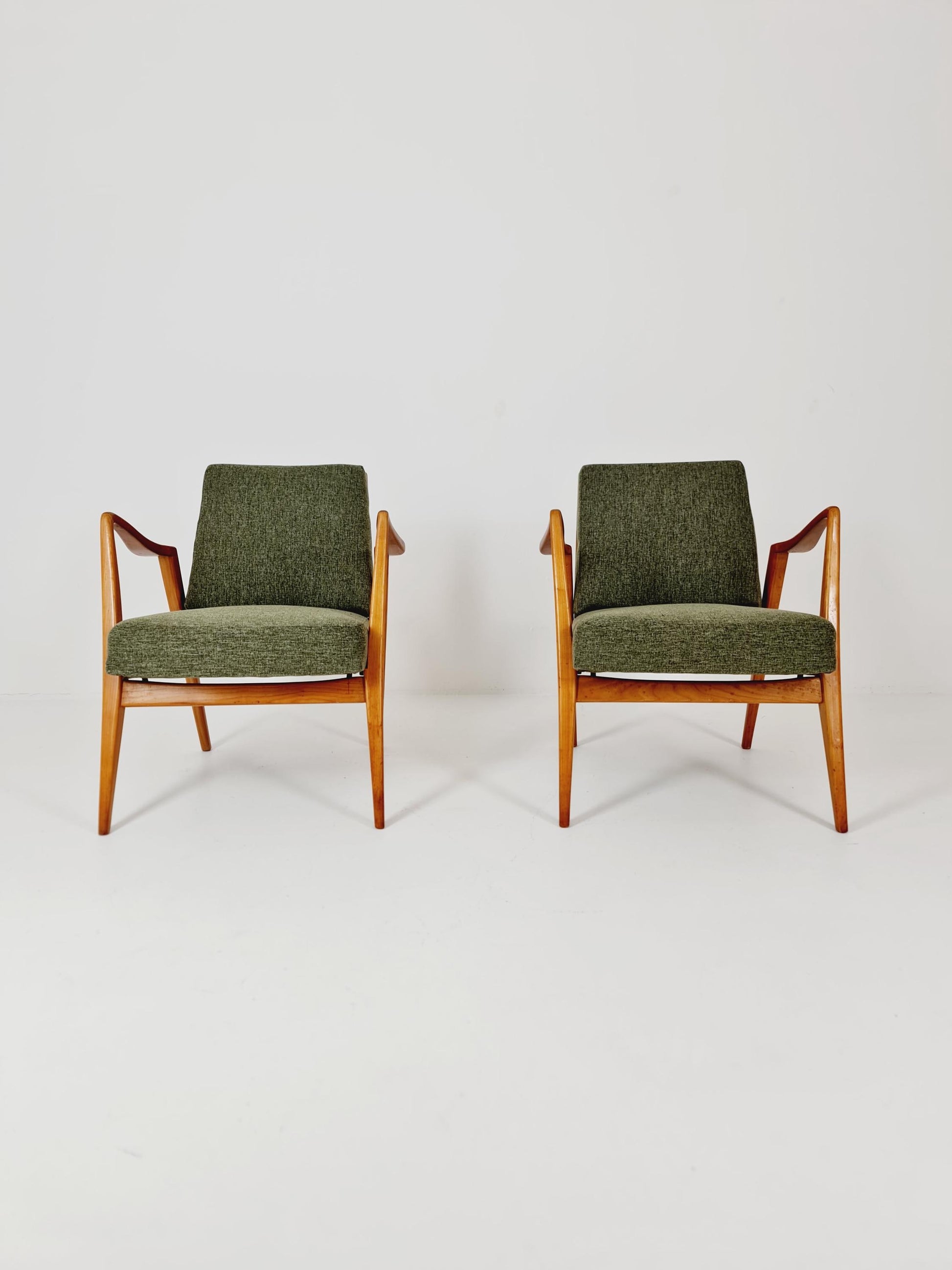 Midcentury easy chairs by Walter Knoll for Knoll Antimott , Germany, 1960s, Set of 2