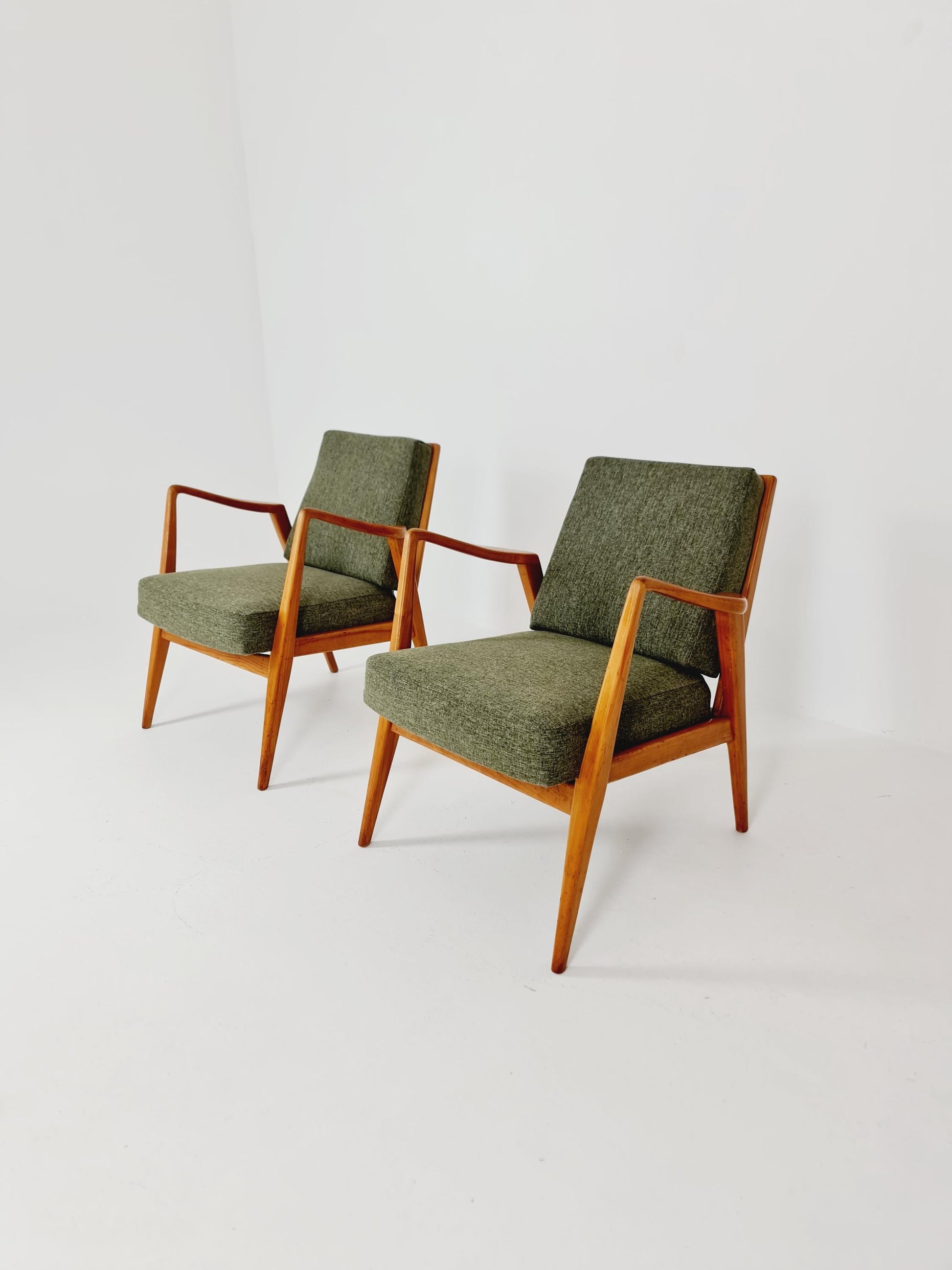 Midcentury easy chairs by Walter Knoll for Knoll Antimott , Germany, 1960s, Set of 2