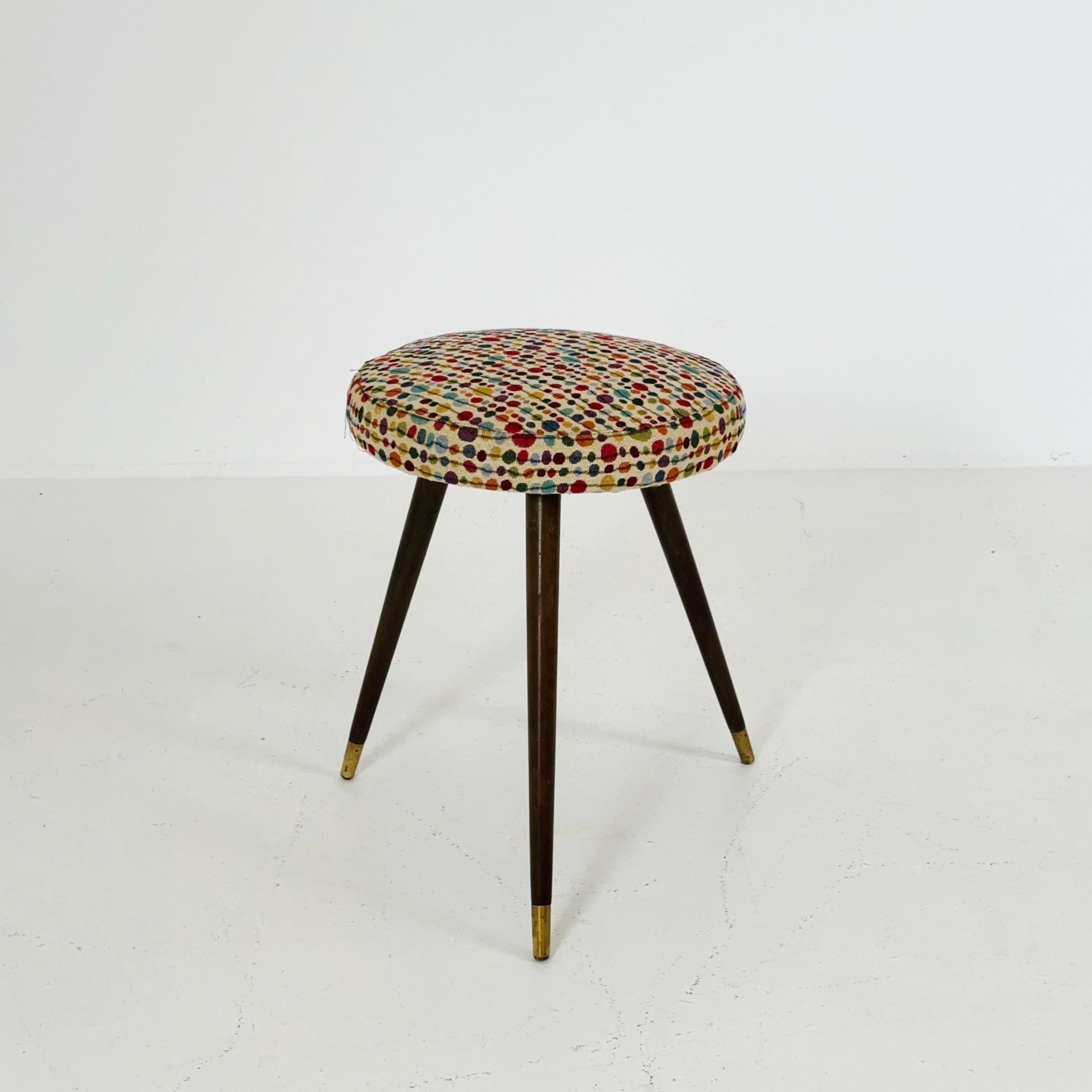 1 of 6 mid century modern stools German tripod vintage design 1960s