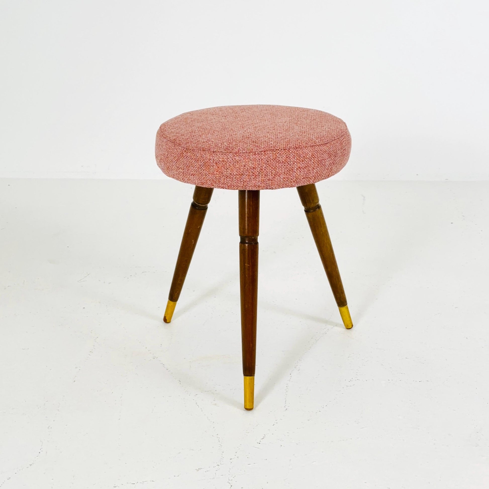 1 of 6 mid century modern stools German tripod vintage design 1960s