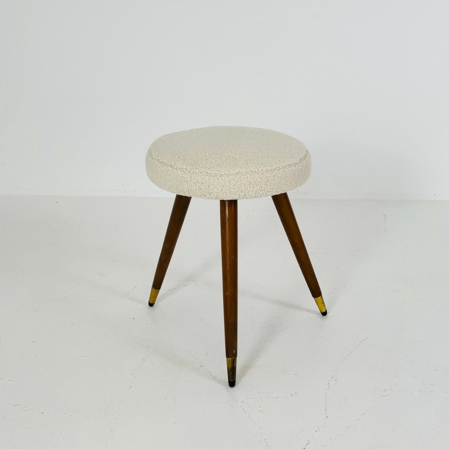 1 of 6 mid century modern stools German tripod vintage design 1960s
