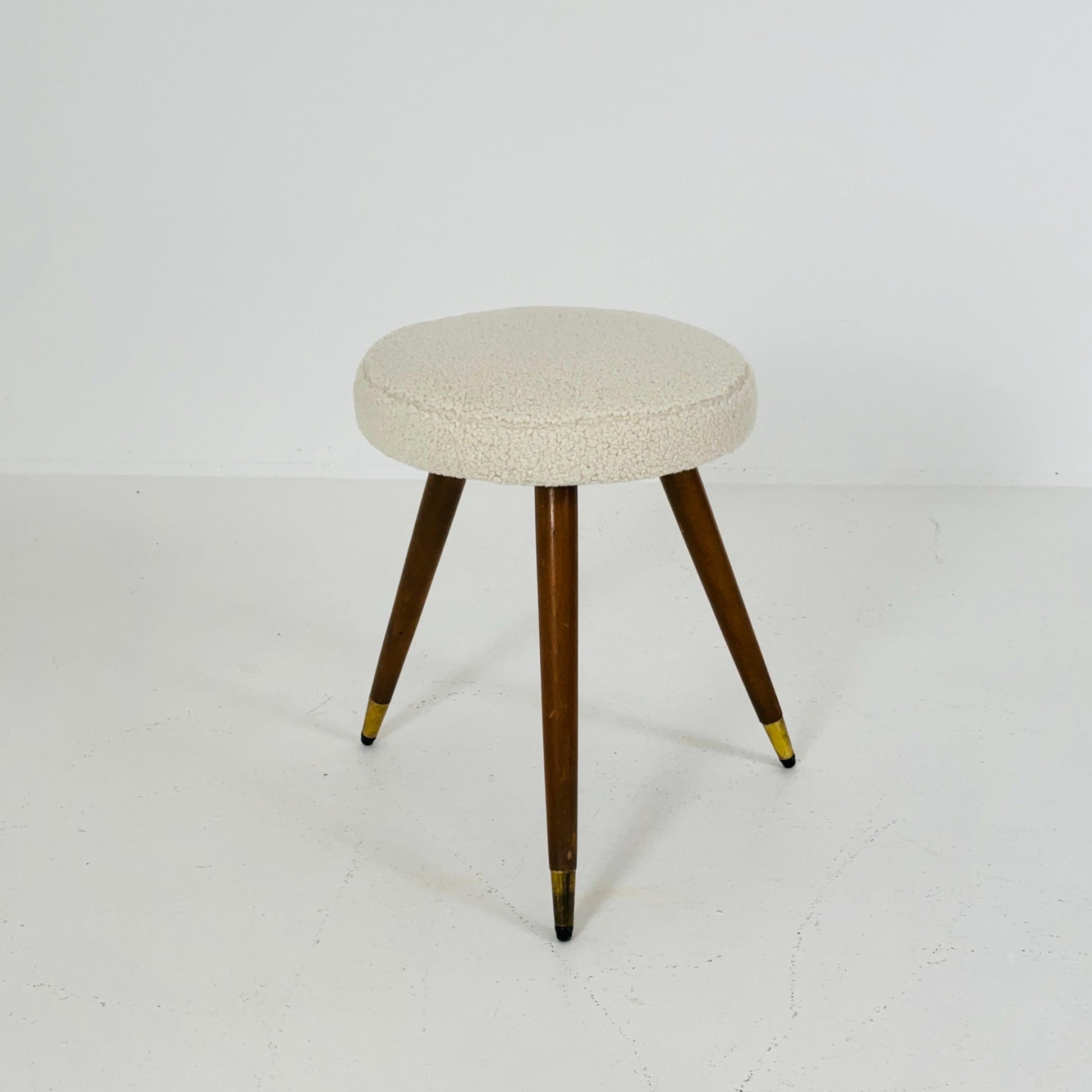 1 of 6 mid century modern stools German tripod vintage design 1960s