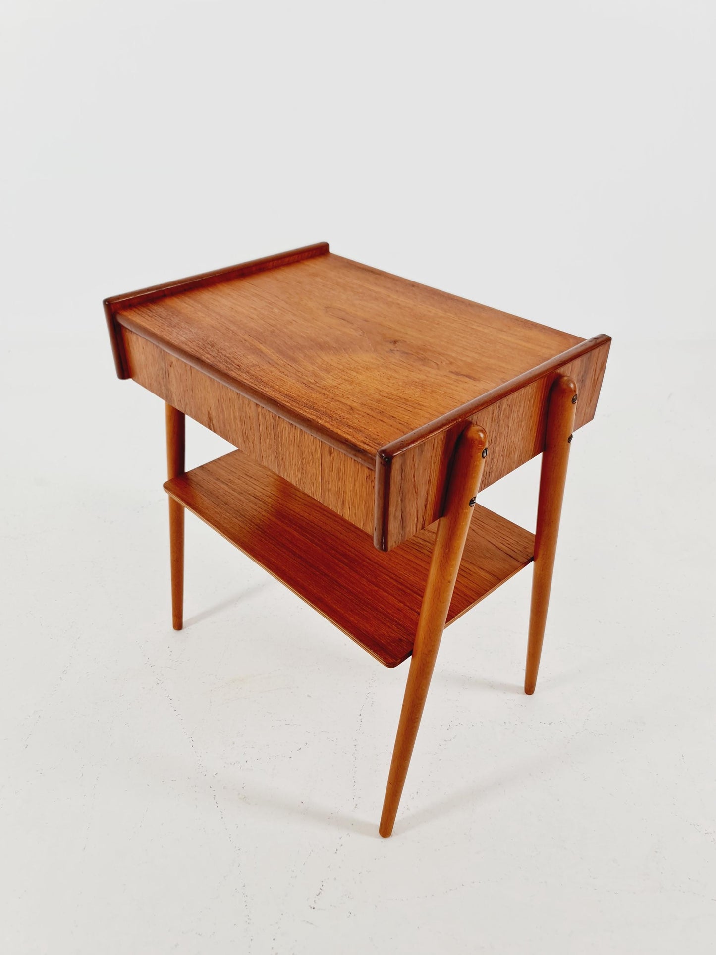 Midcentury Carlström & Co Teak Vintage Side table/ Bedside table/ Night stand straight from the sixties
