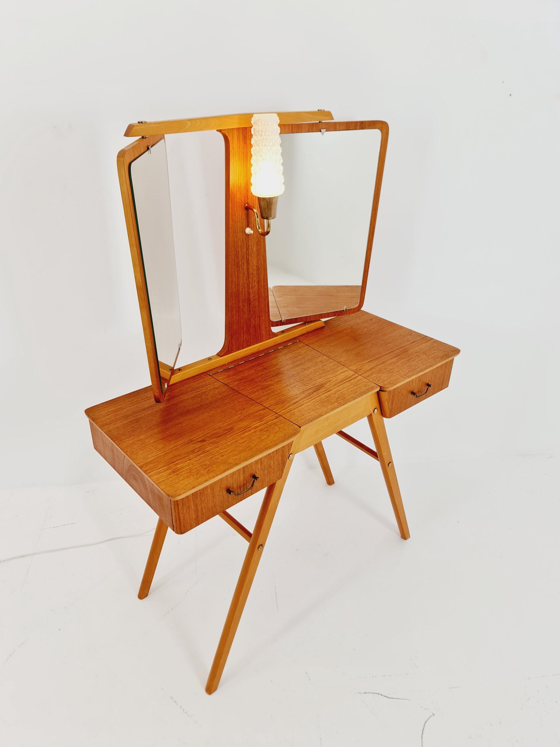 Mid Century Modern Danish Teak vanity table/ make up table by Svante Skogh, 1960s