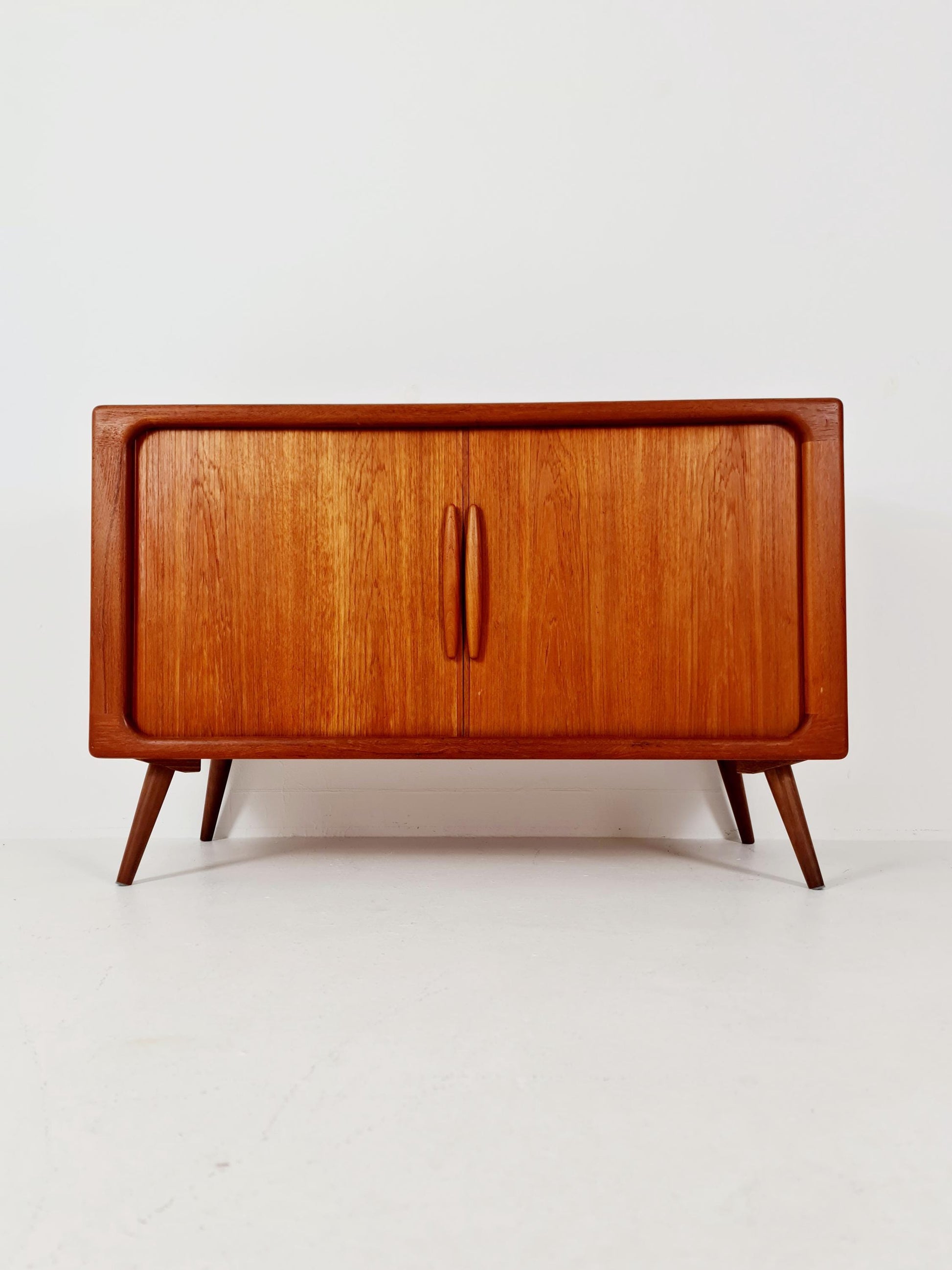Mid century Solid Danish teak hallway cabinet, Record cabinet By Dyrlund 1960s