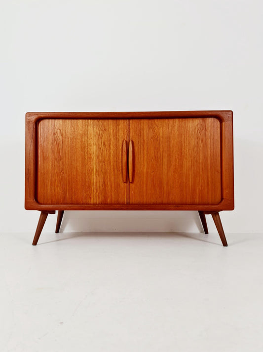 Mid century Solid Danish teak hallway cabinet, Record cabinet By Dyrlund 1960s