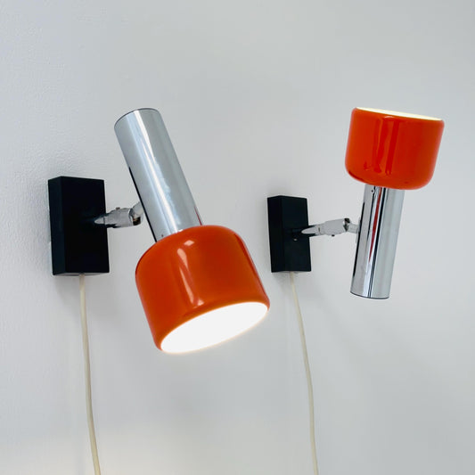 Set of 2 Staff Leuchten Space Age Wall Sconces – Germany, 1970s