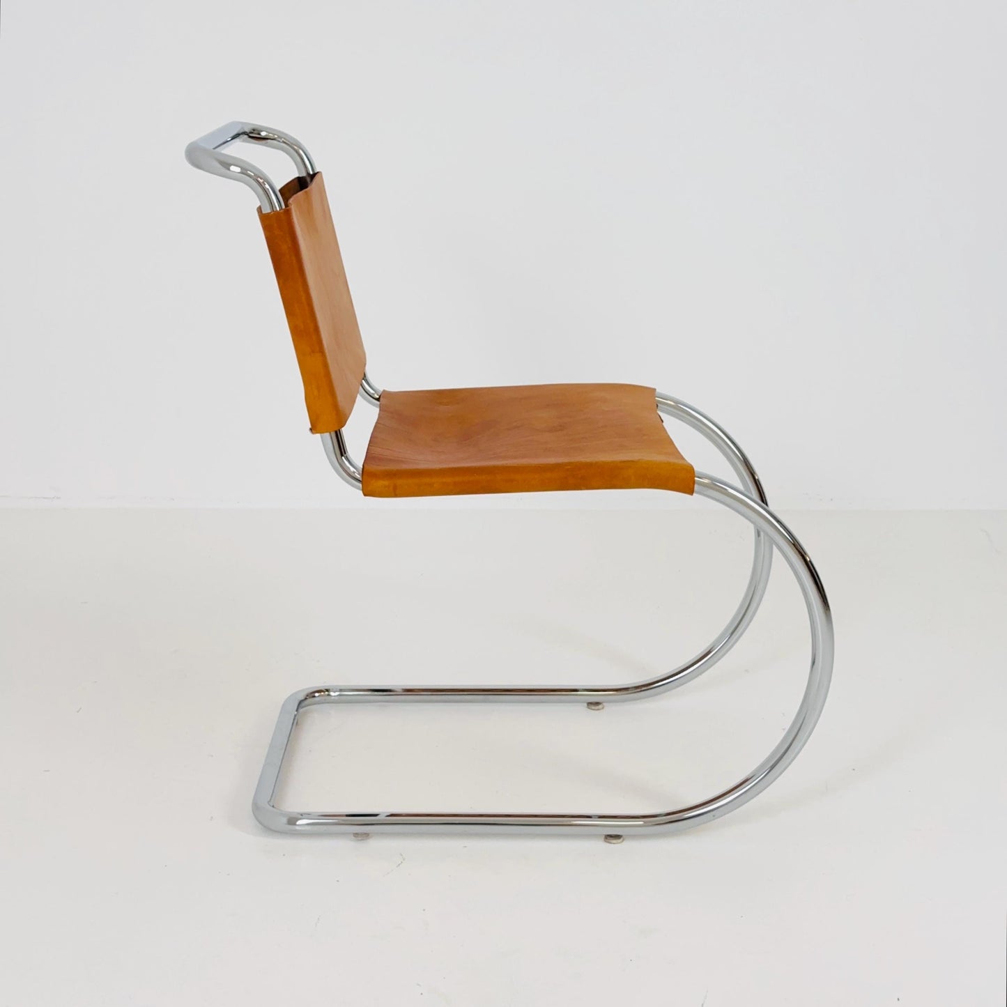 1 of 8 Bauhaus Mid-Century Modern Mies van der Rohe MR 10 Chair , 1980s Italy