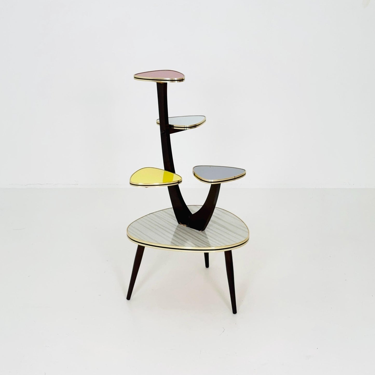 Rare Original Mid-Century German Plant Stand – 1960s Retro Flower Table Germany