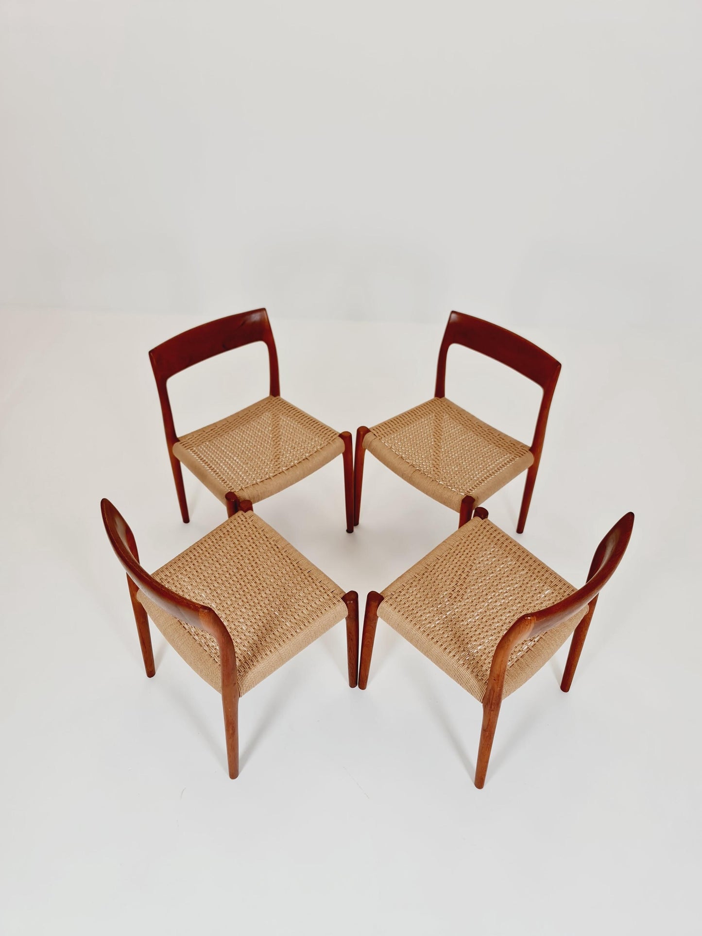 MidCentury Danish Teak Dining Chairs Niels O.Moller, 1960s, set of 4