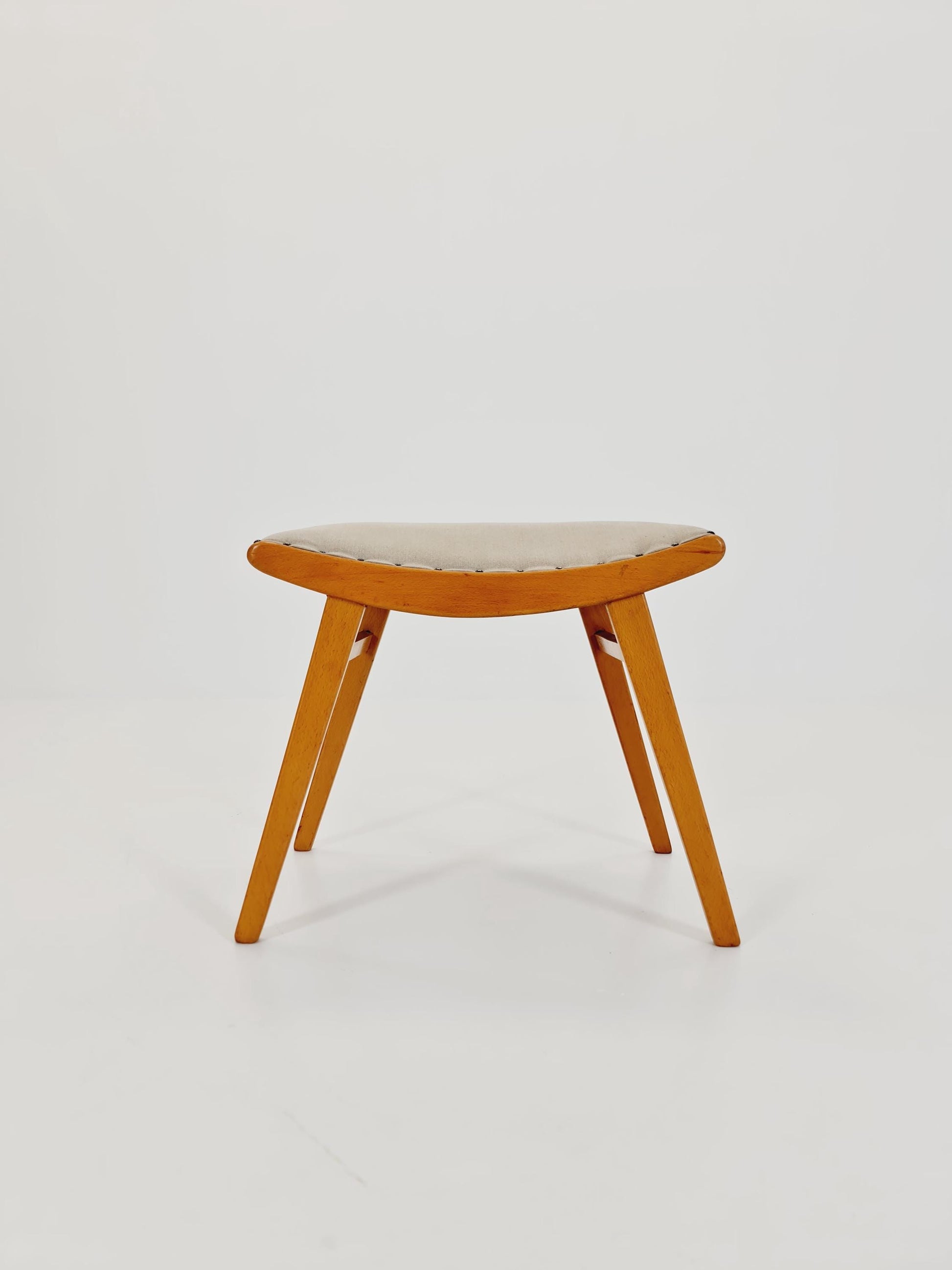 Mid century modern German ottoman/footstool make up stool from the 50s