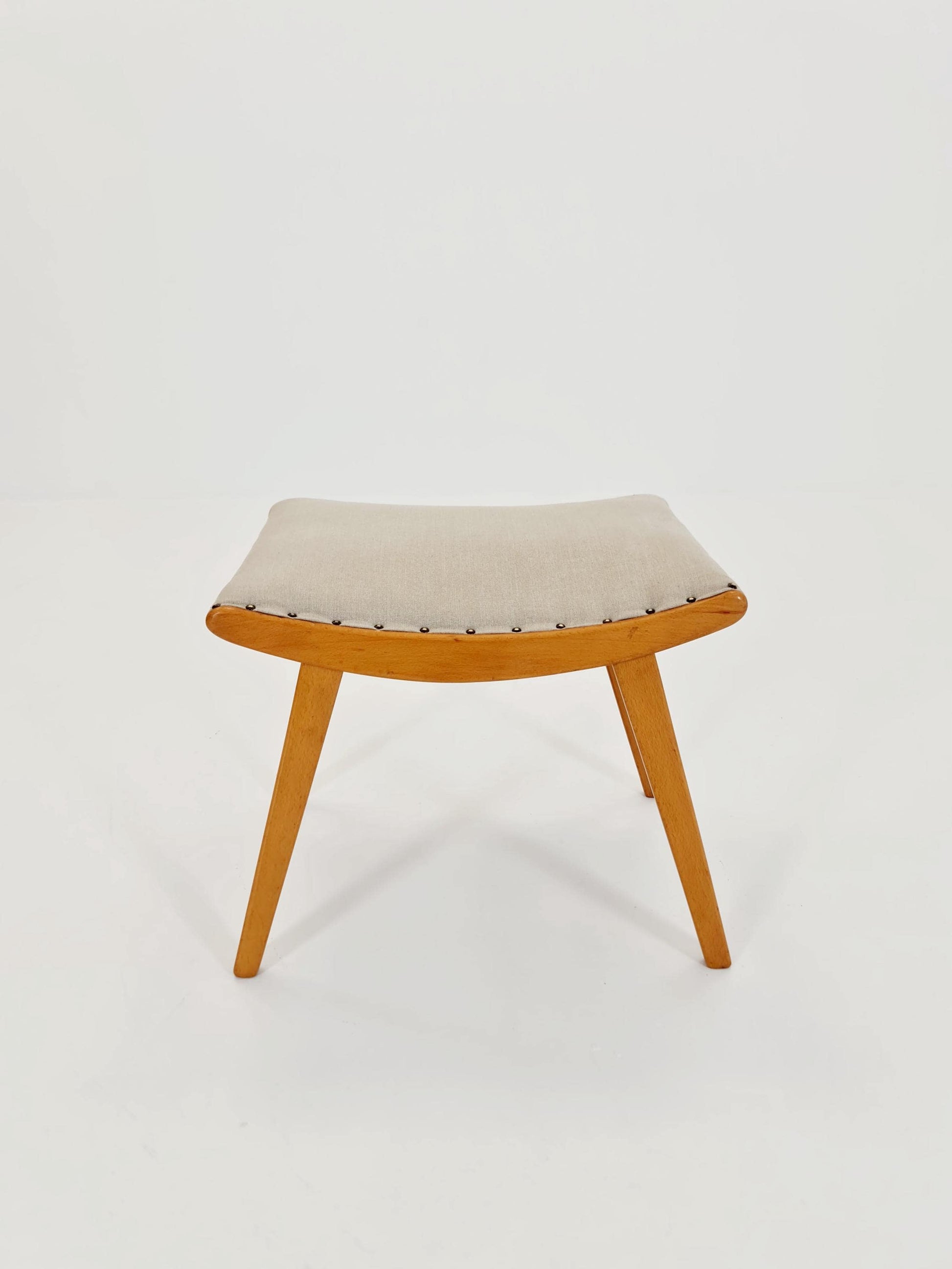 Mid century modern German ottoman/footstool make up stool from the 50s