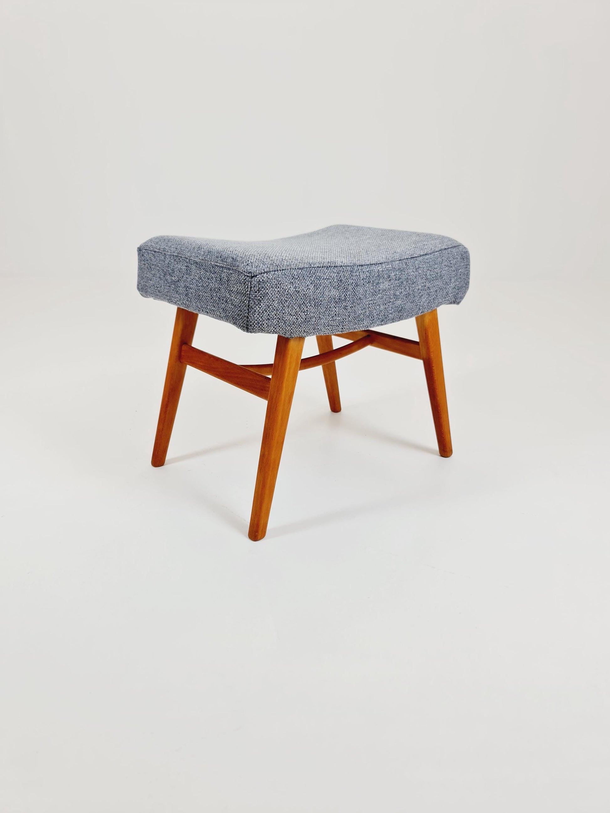 Mid century modern German ottoman/footstool make up stool from the 50s