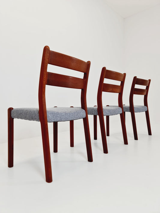 1 of 3 Vintage Danish Teak chairs By EMC Möbler ,1960s